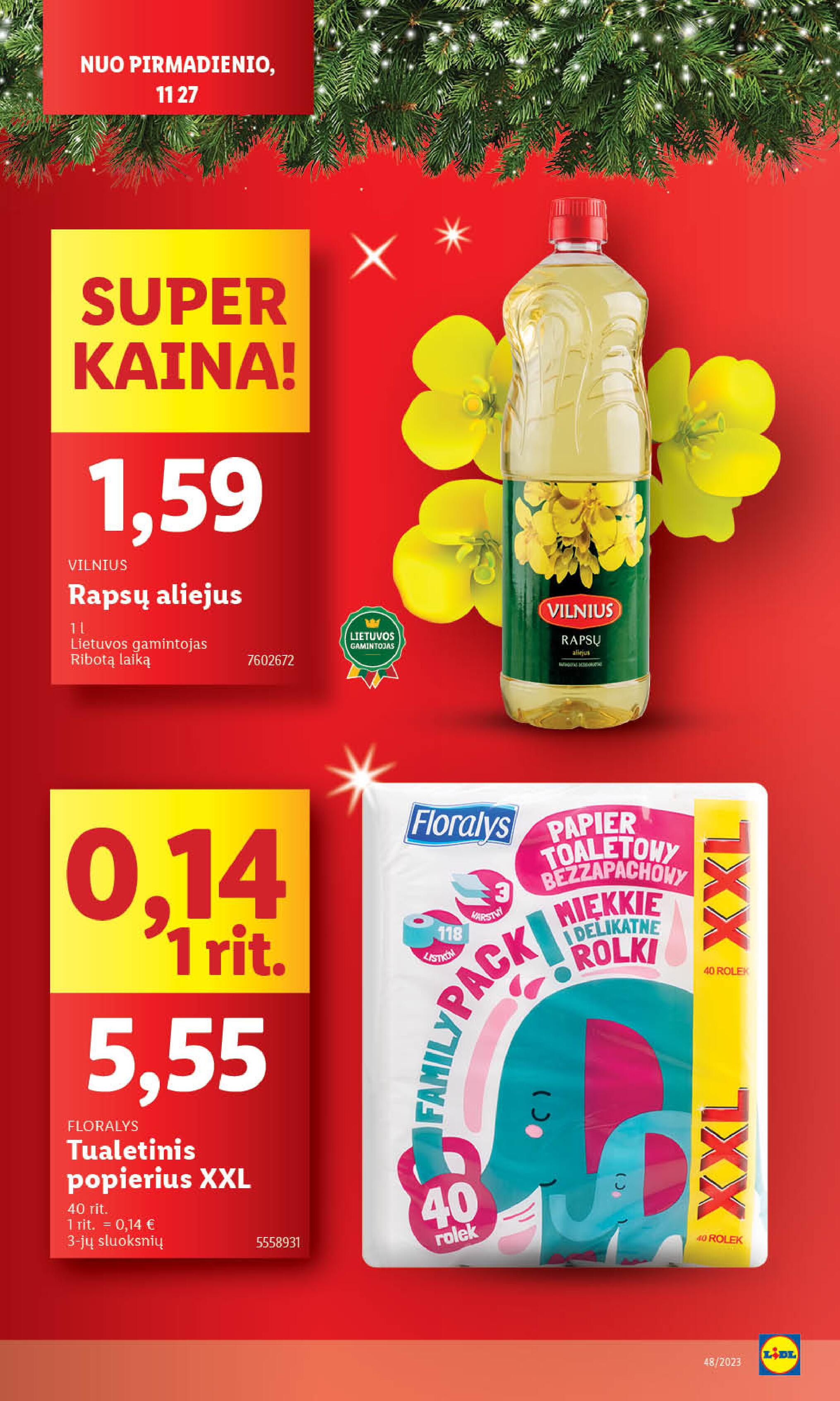 Naujausias LIDL kaininis katalogas 2023.11.27 - 2023.12.03