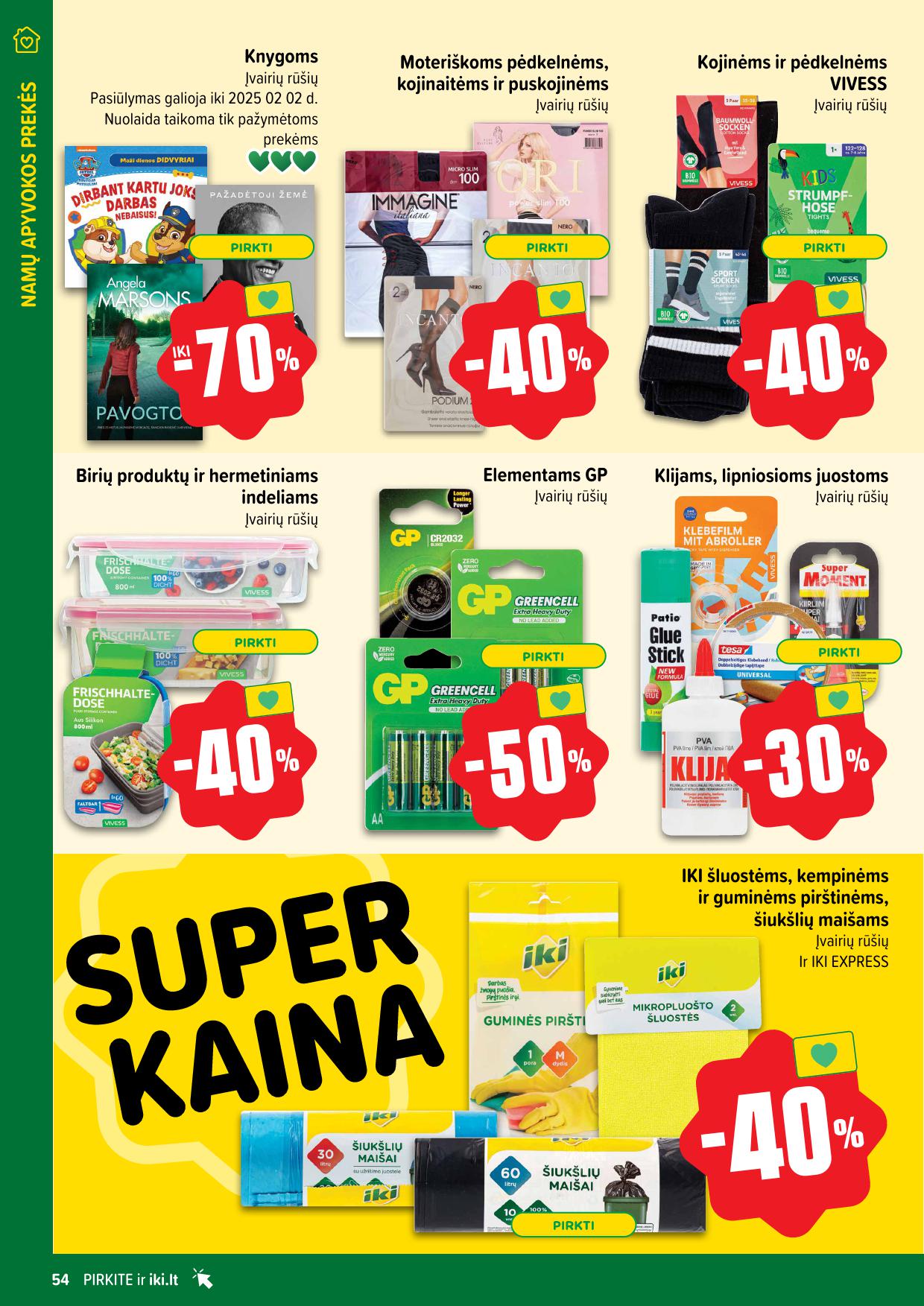 Naujausias IKI kaininis katalogas 2025.01.06 - 2025.01.12