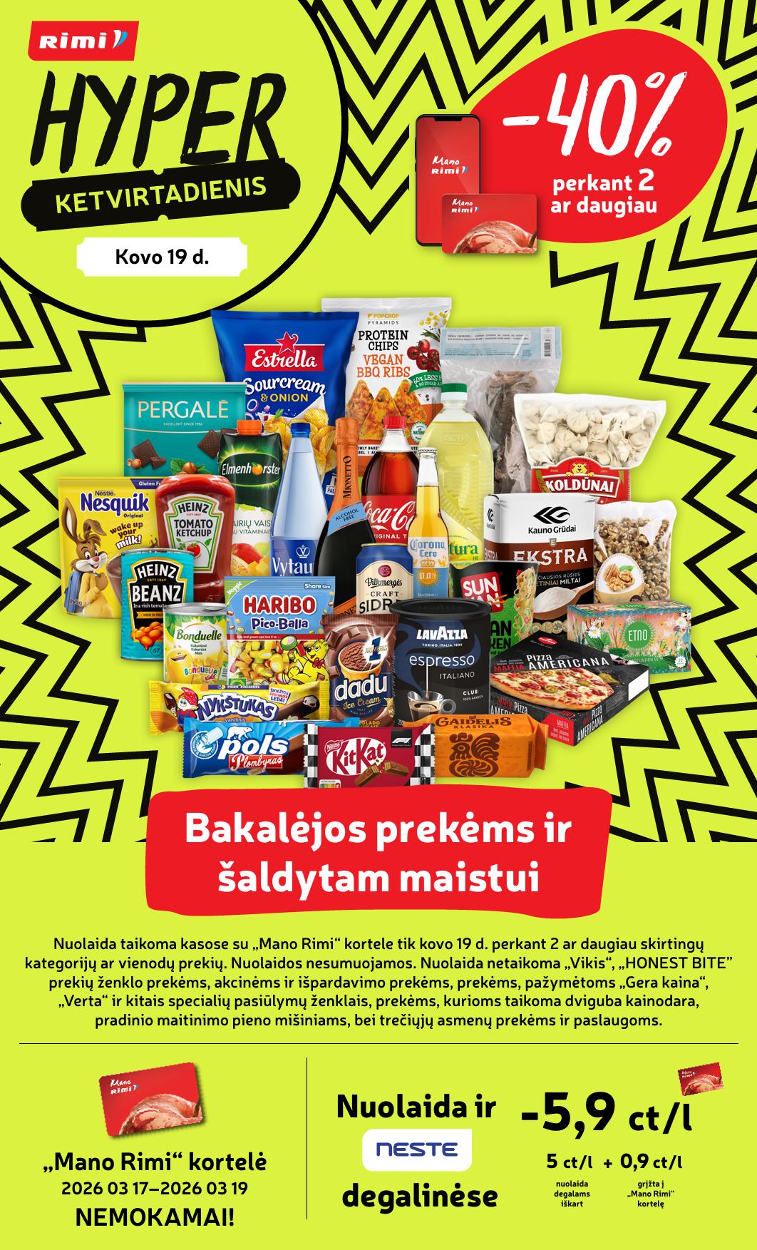 Naujausias RIMI kaininis katalogas 2026.03.17 - 2026.03.23
