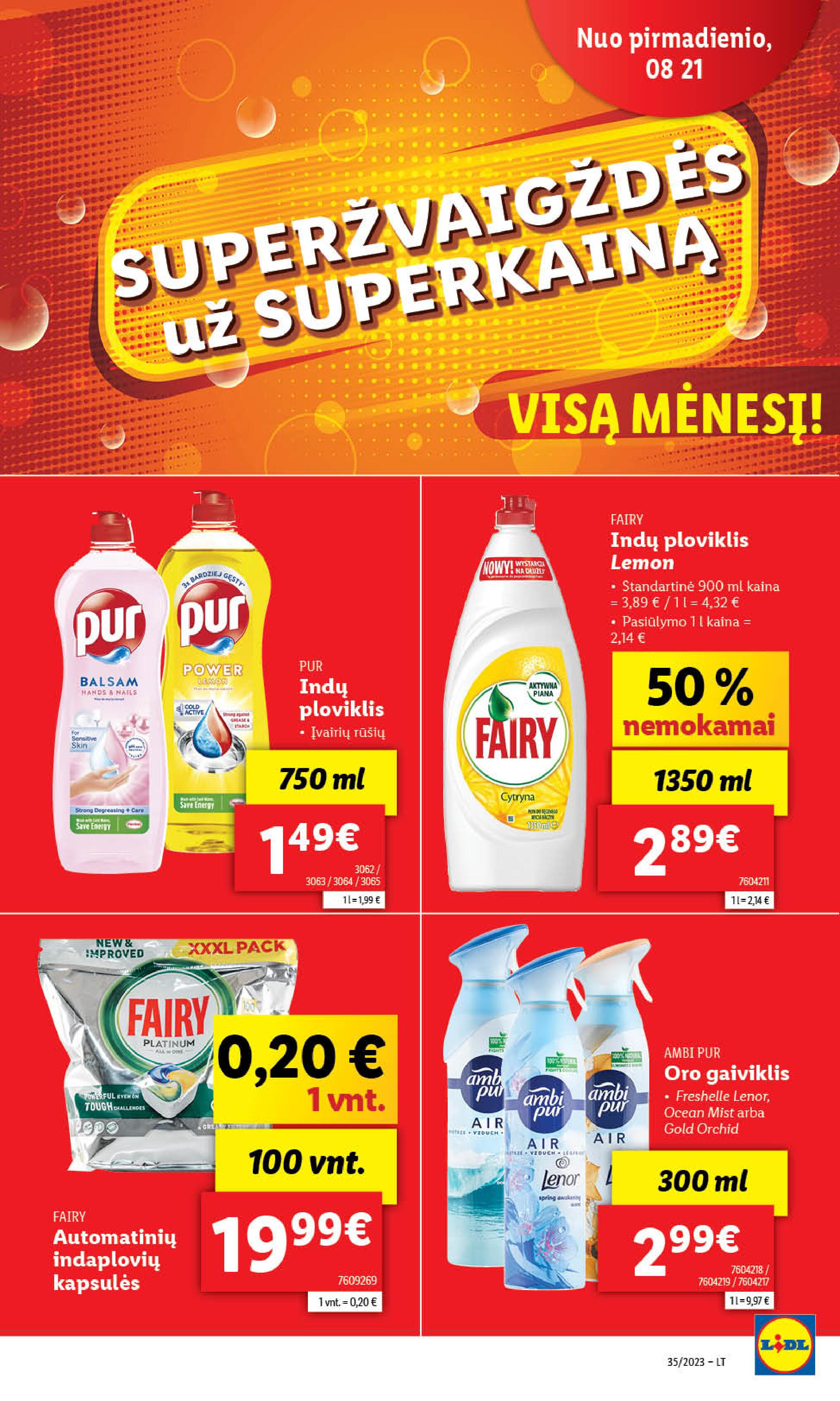 Naujausias LIDL kaininis katalogas 2023.08.28 - 2023.09.03