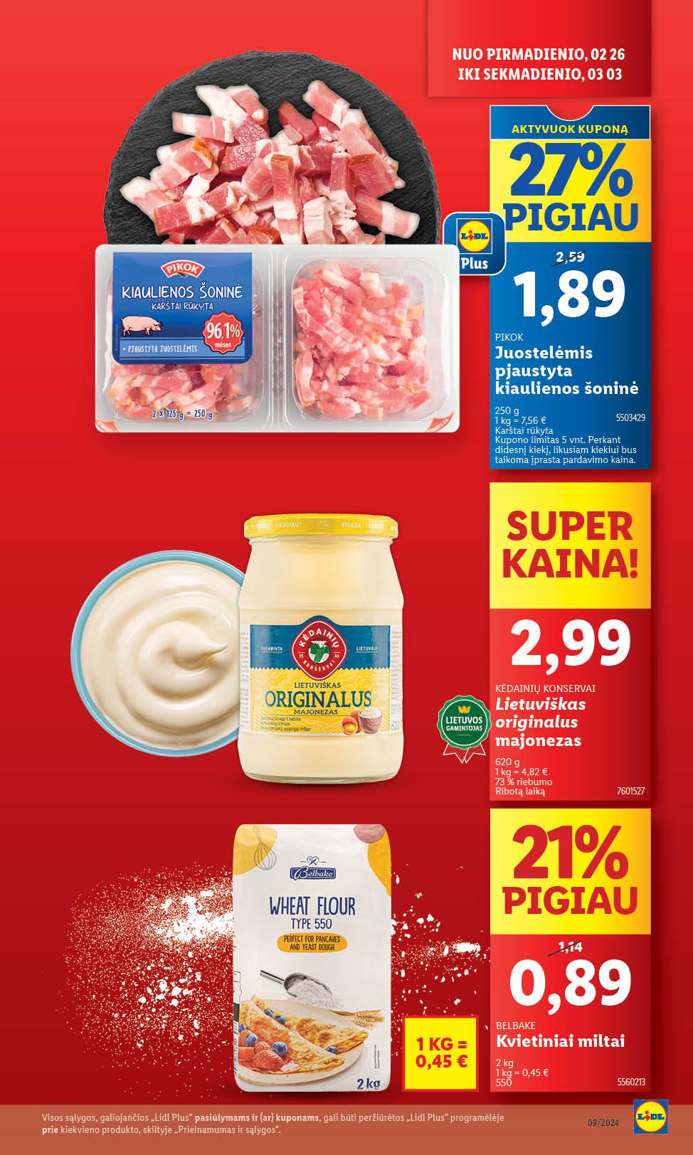 Naujausias LIDL kaininis katalogas 2024.02.26 - 2024.03.03