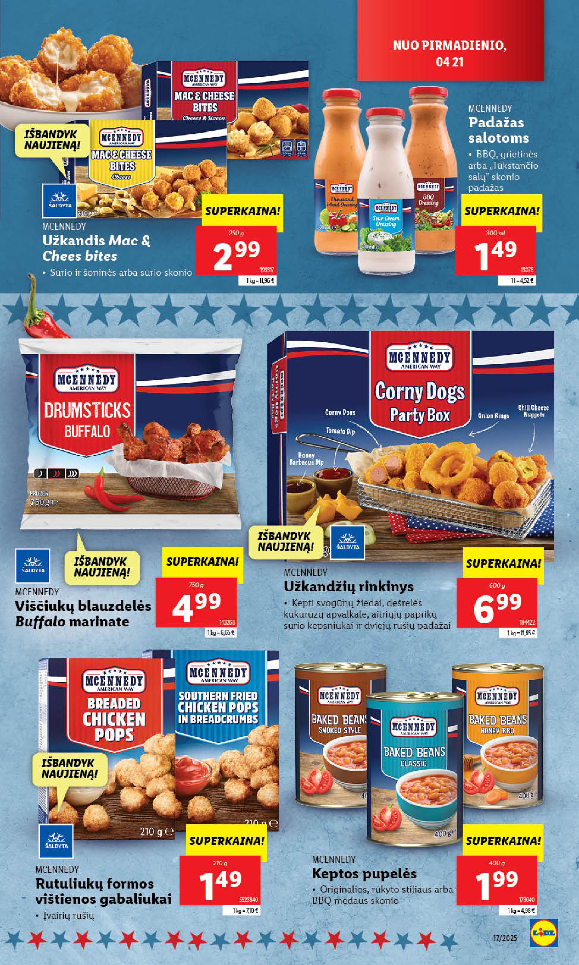 LIDL akcijų ir nuolaidų leidinys 2025.04.21 - 2025.04.27