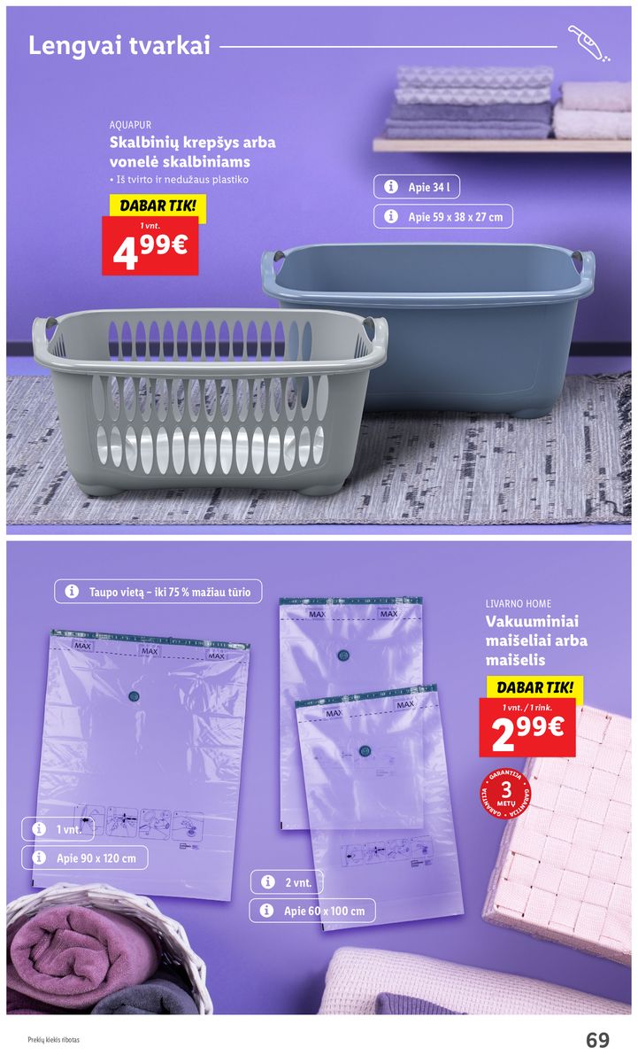 LIDL švaros prekių katalogas "Švaros festivalis" galioja nuo 2023.02.09