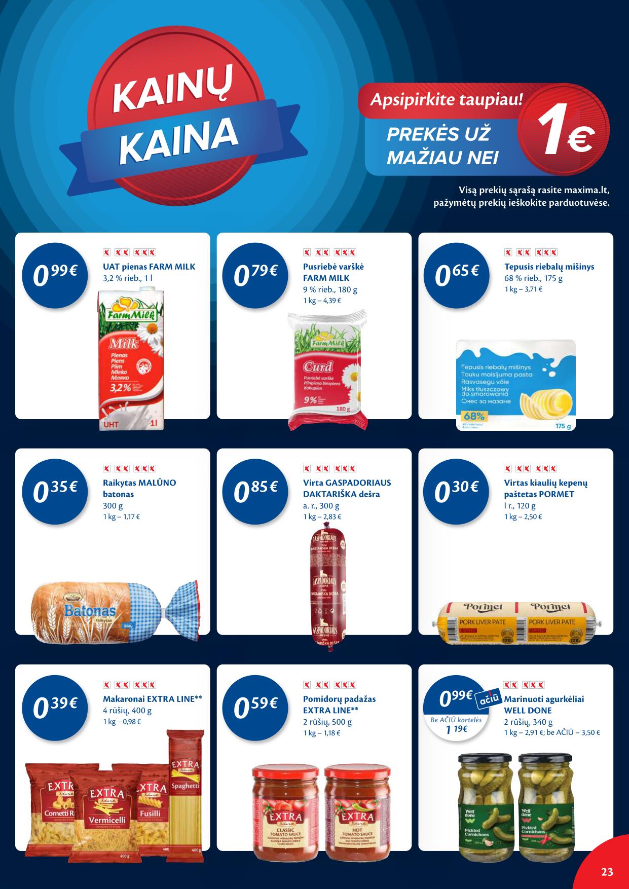Naujausias MAXIMA kaininis katalogas 2023.01.17 - 2023.01.23