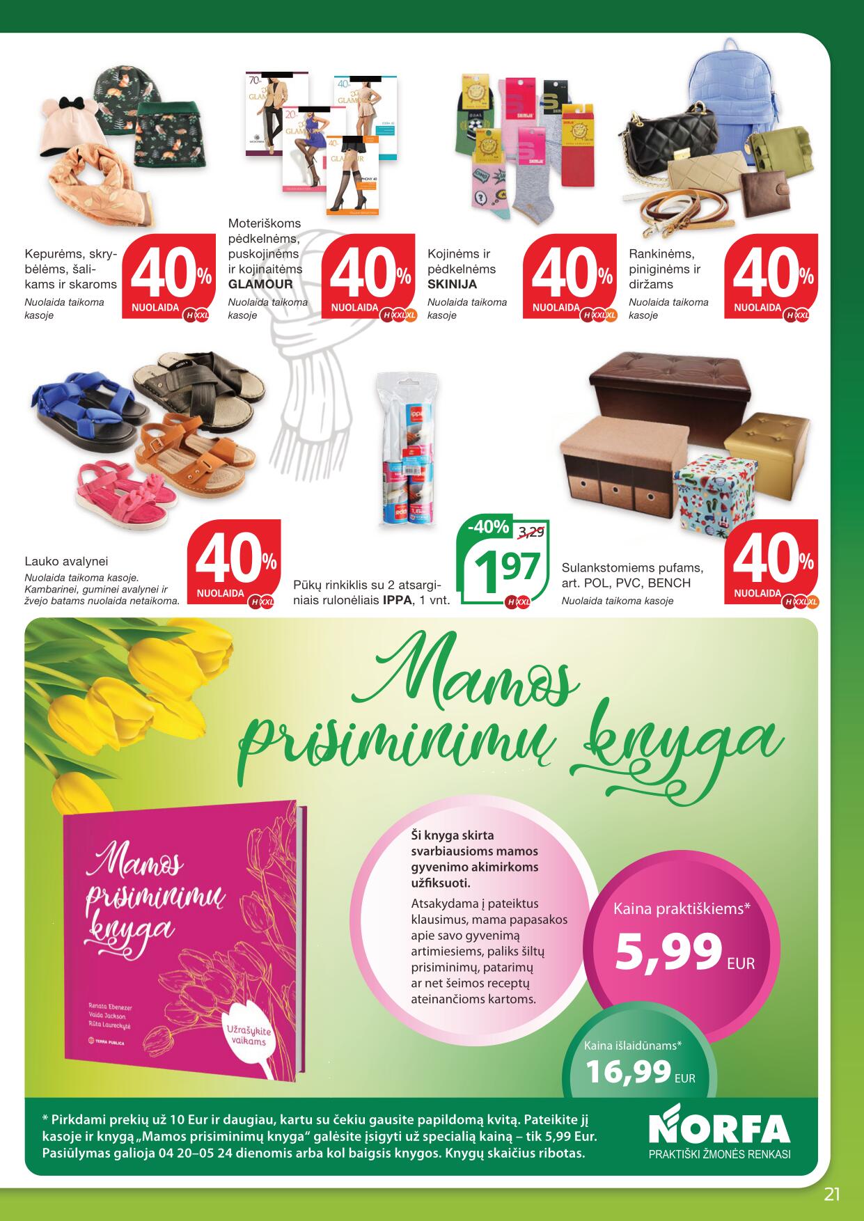 Naujausias NORFA kaininis katalogas 2023.04.20 - 2023.05.03