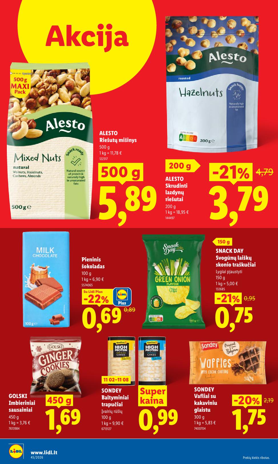 Naujausias LIDL kaininis katalogas 2026.11.02 - 2026.11.08