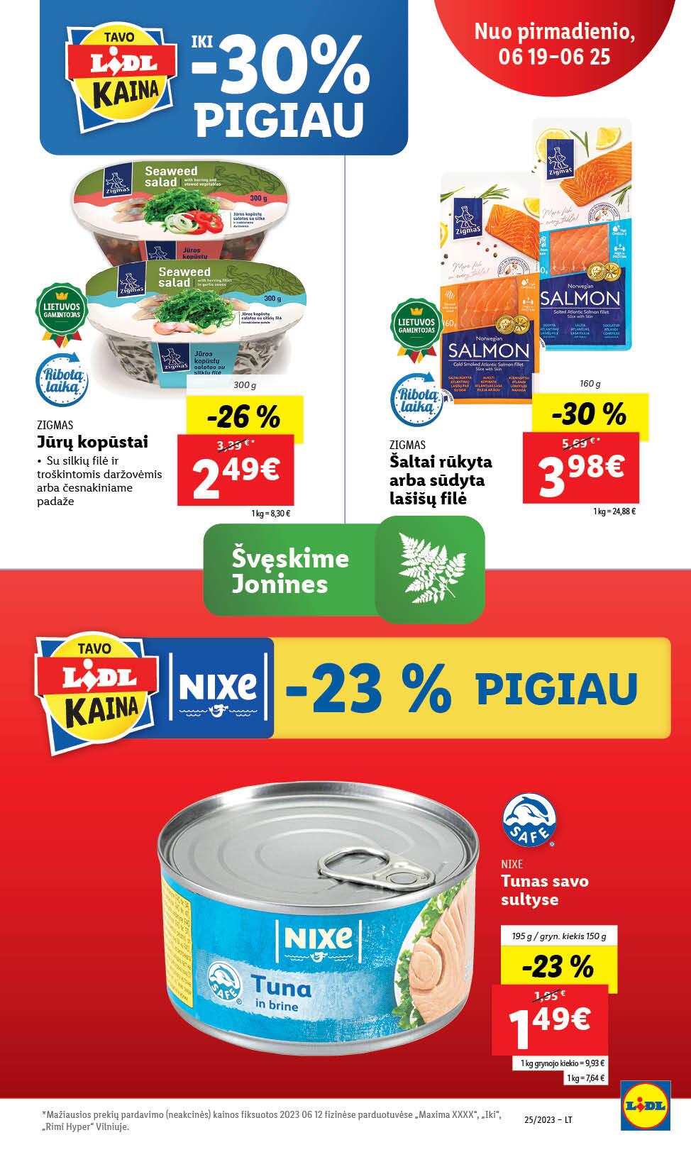 Naujausias LIDL kaininis katalogas 2023.06.19 - 2023.06.25