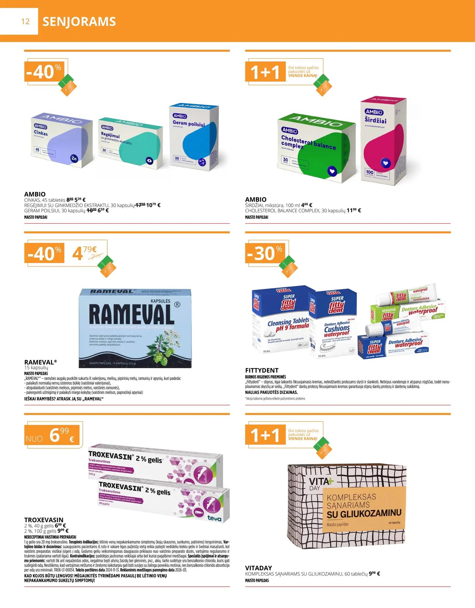 Naujas GINTARINĖS vaistinės leidinys nuo 2026.04.01 iki 2026.04.30