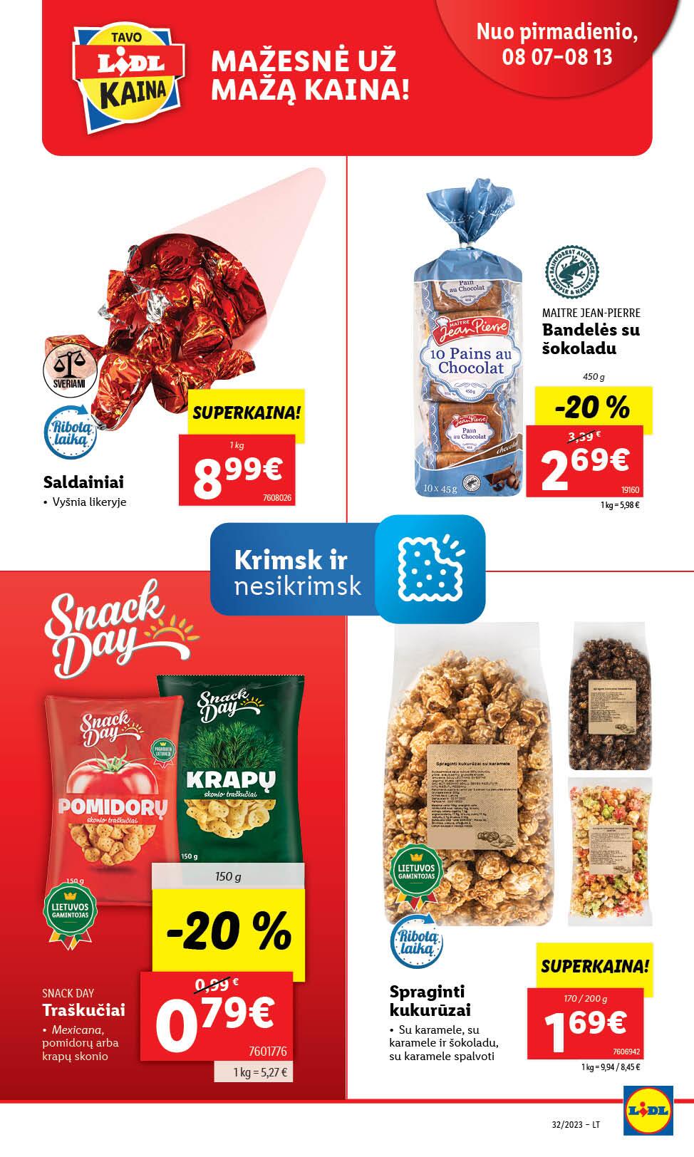 Naujausias LIDL kaininis katalogas 2023.08.07 - 2023.08.13