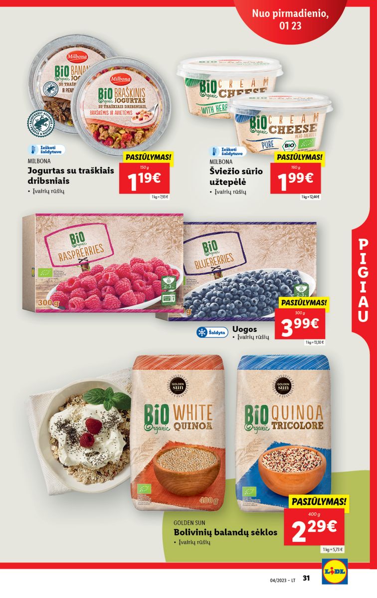 Naujausias LIDL kaininis katalogas 2023.01.23 - 2023.01.29
