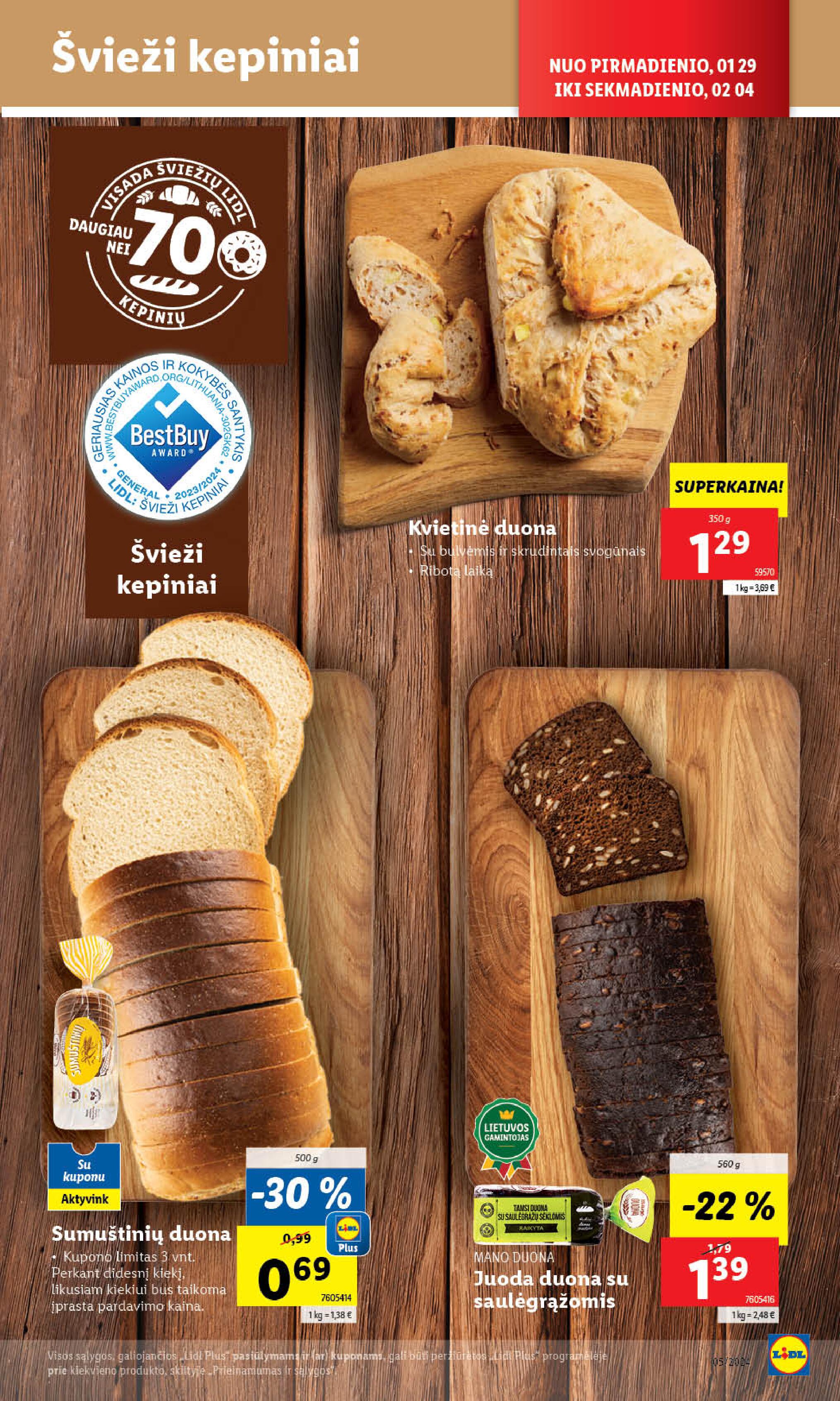 Naujausias LIDL kaininis katalogas 2024.01.29 - 2024.02.04