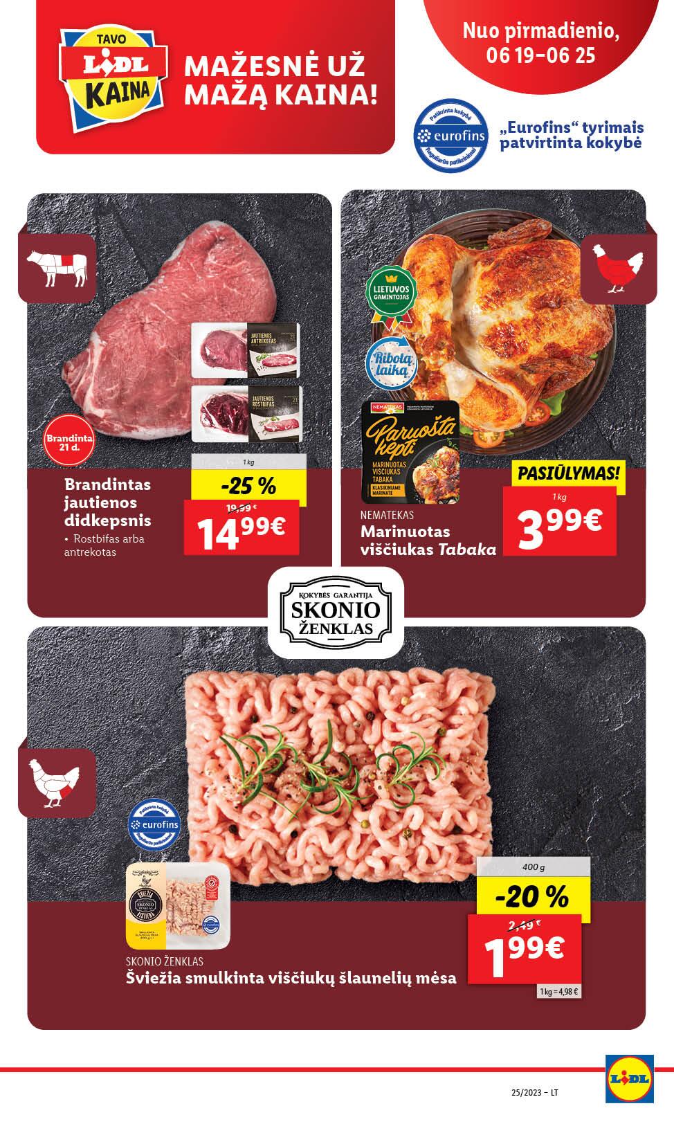 Naujausias LIDL kaininis katalogas 2023.06.19 - 2023.06.25