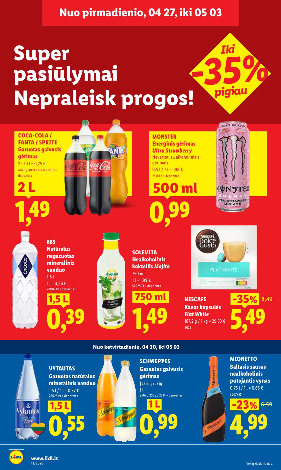 Naujausias LIDL kaininis katalogas 2026.04.27 - 2026.05.03