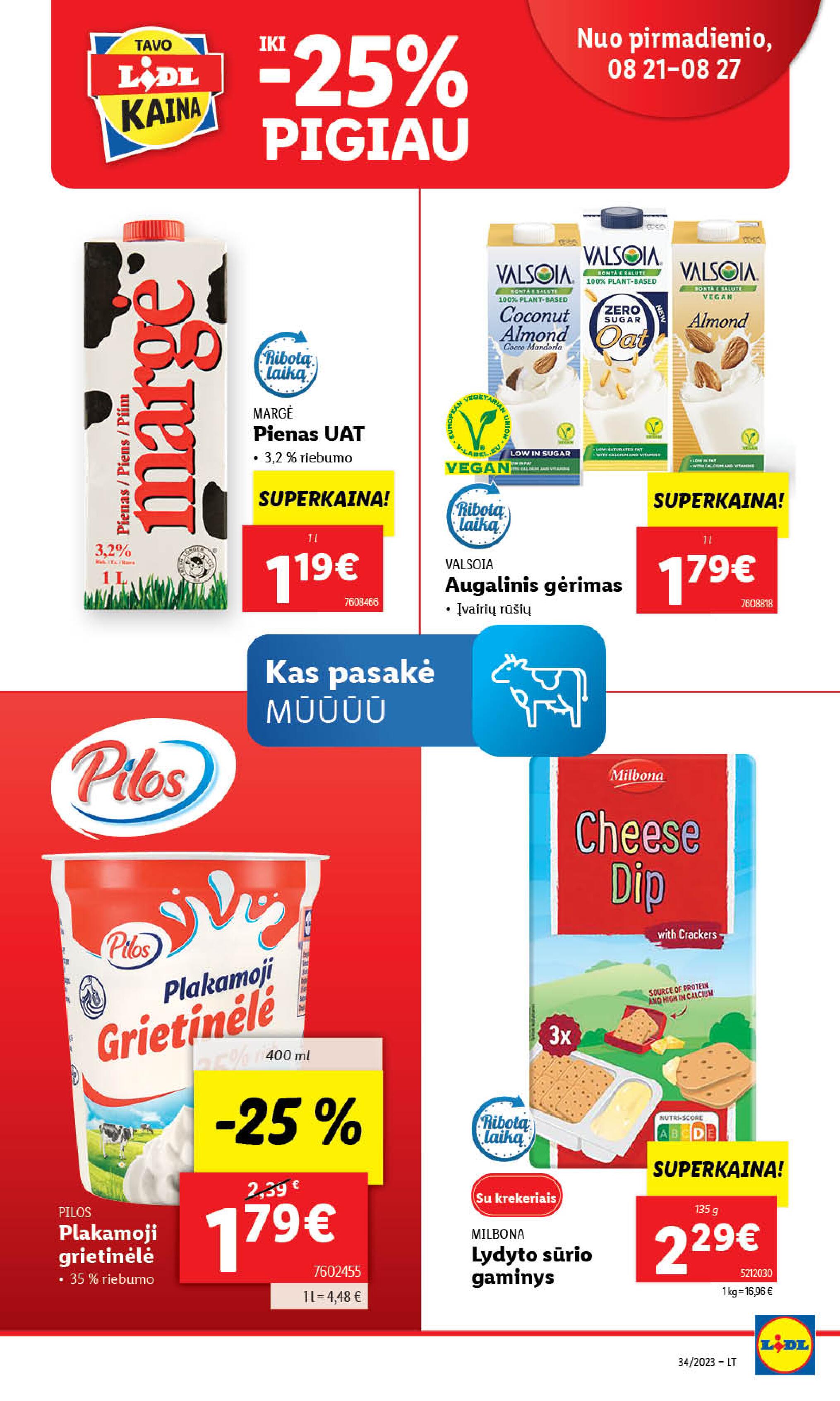 Naujausias LIDL kaininis katalogas 2023.08.21 - 2023.08.27