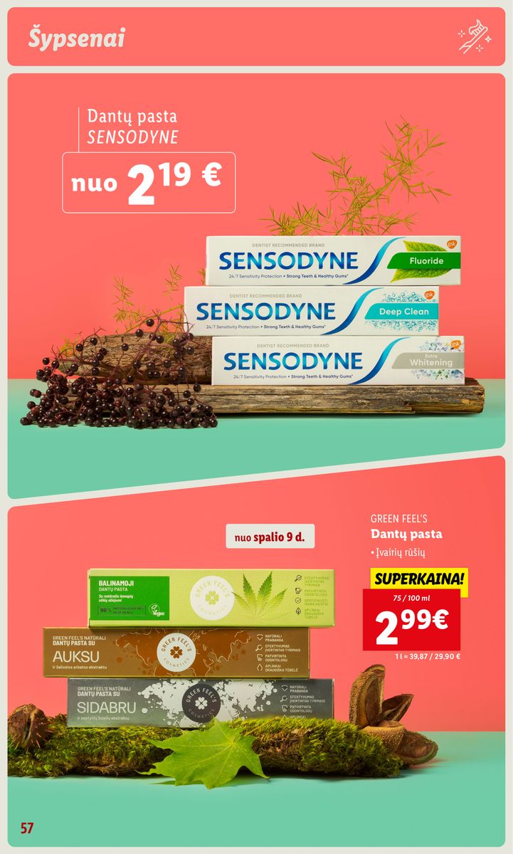 LIDL prekių katalogas "Grožio festivalis" galioja nuo 2023.10.05