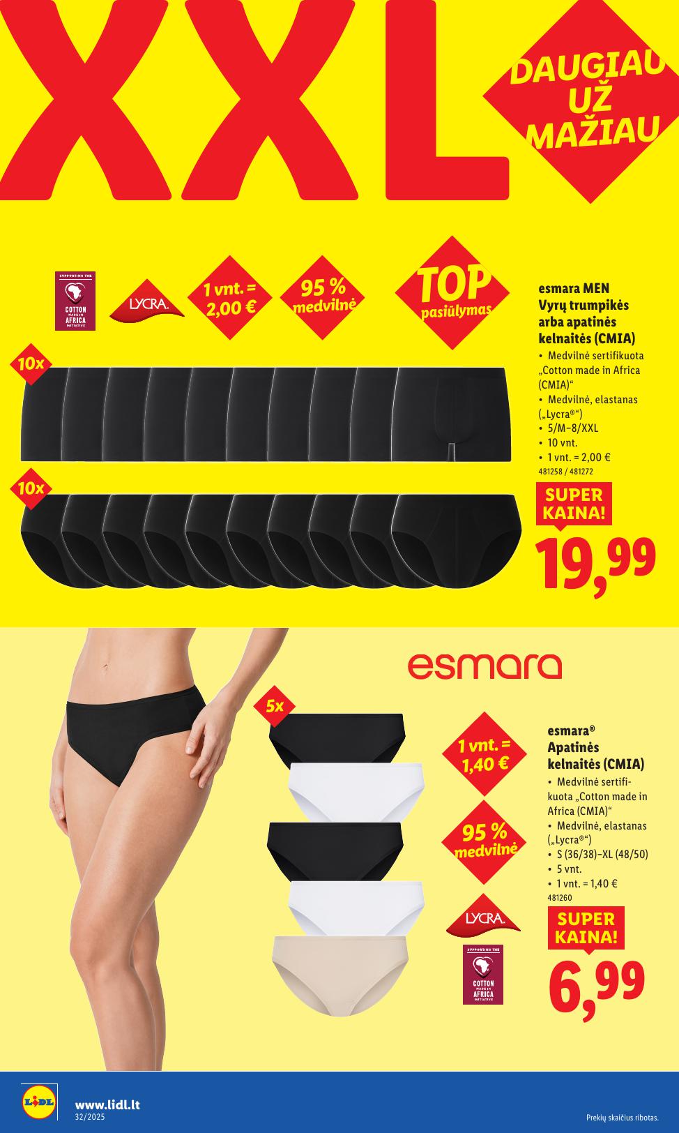 LIDL ne maisto prekių leidinys 2025.08.04 - 2025.08.10