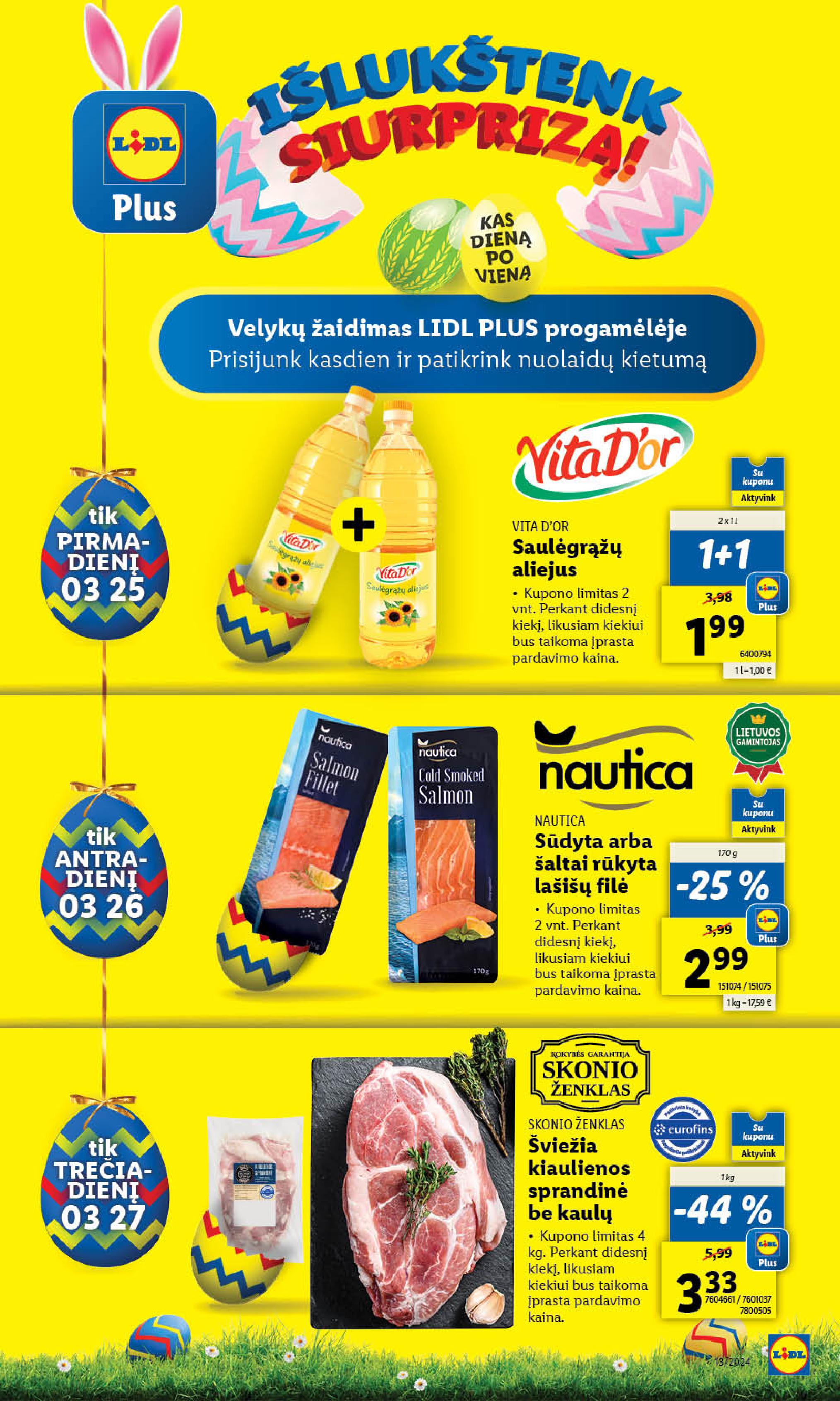 Naujausias LIDL kaininis katalogas 2024.03.25 - 2024.03.30