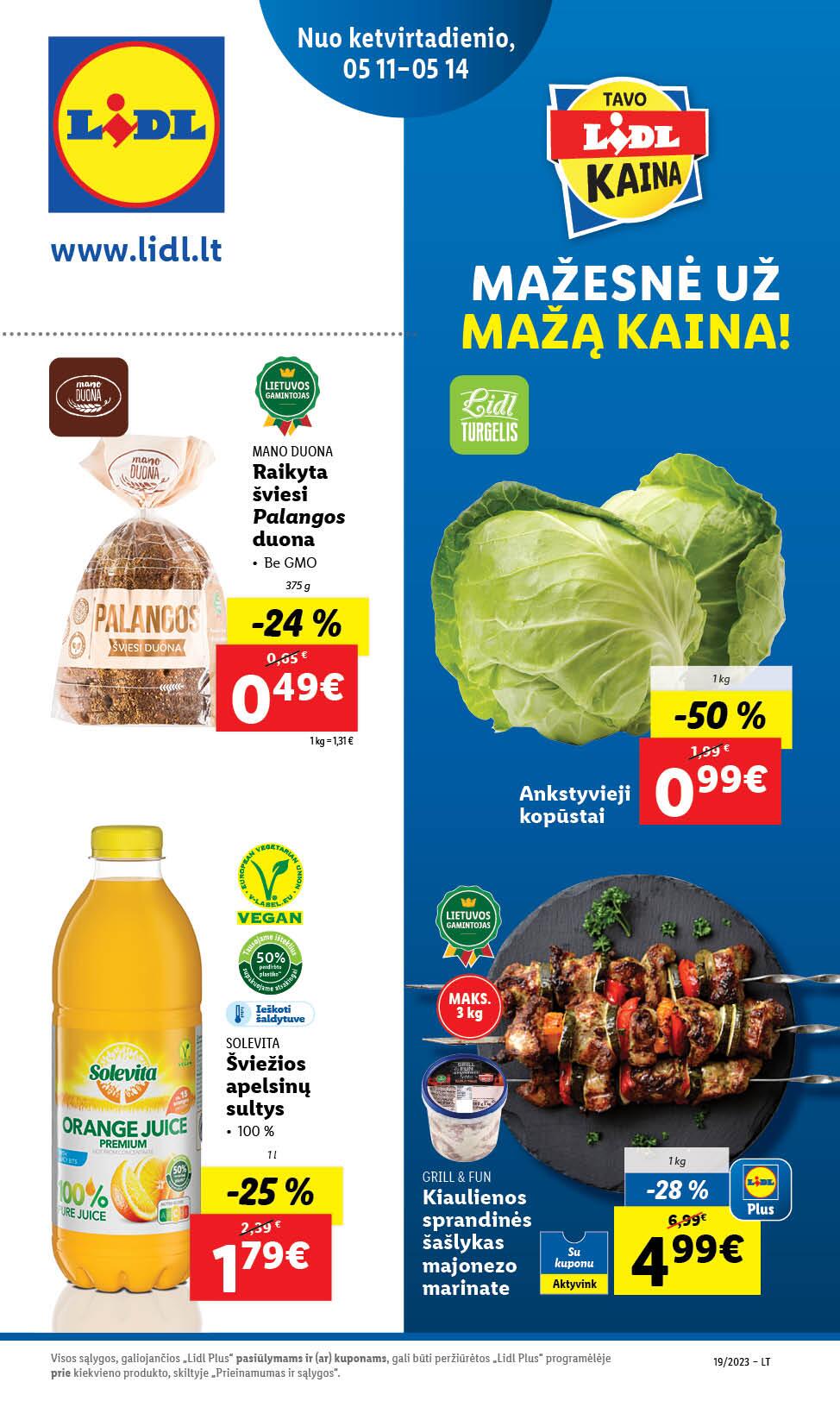 Naujausias LIDL kaininis katalogas 2023.05.08 - 2023.05.14