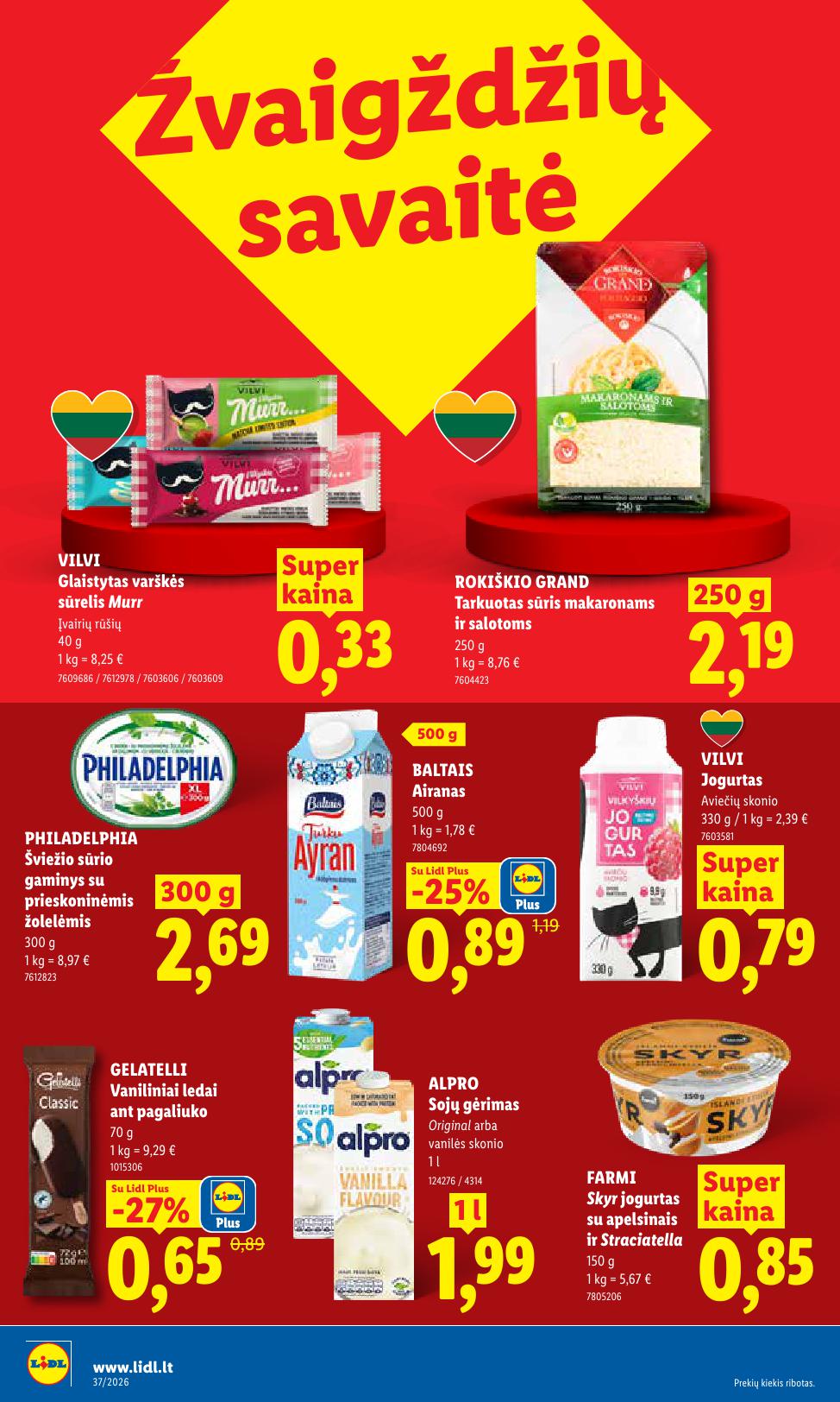 Naujausias LIDL kaininis katalogas 2026.09.07 - 2026.09.13