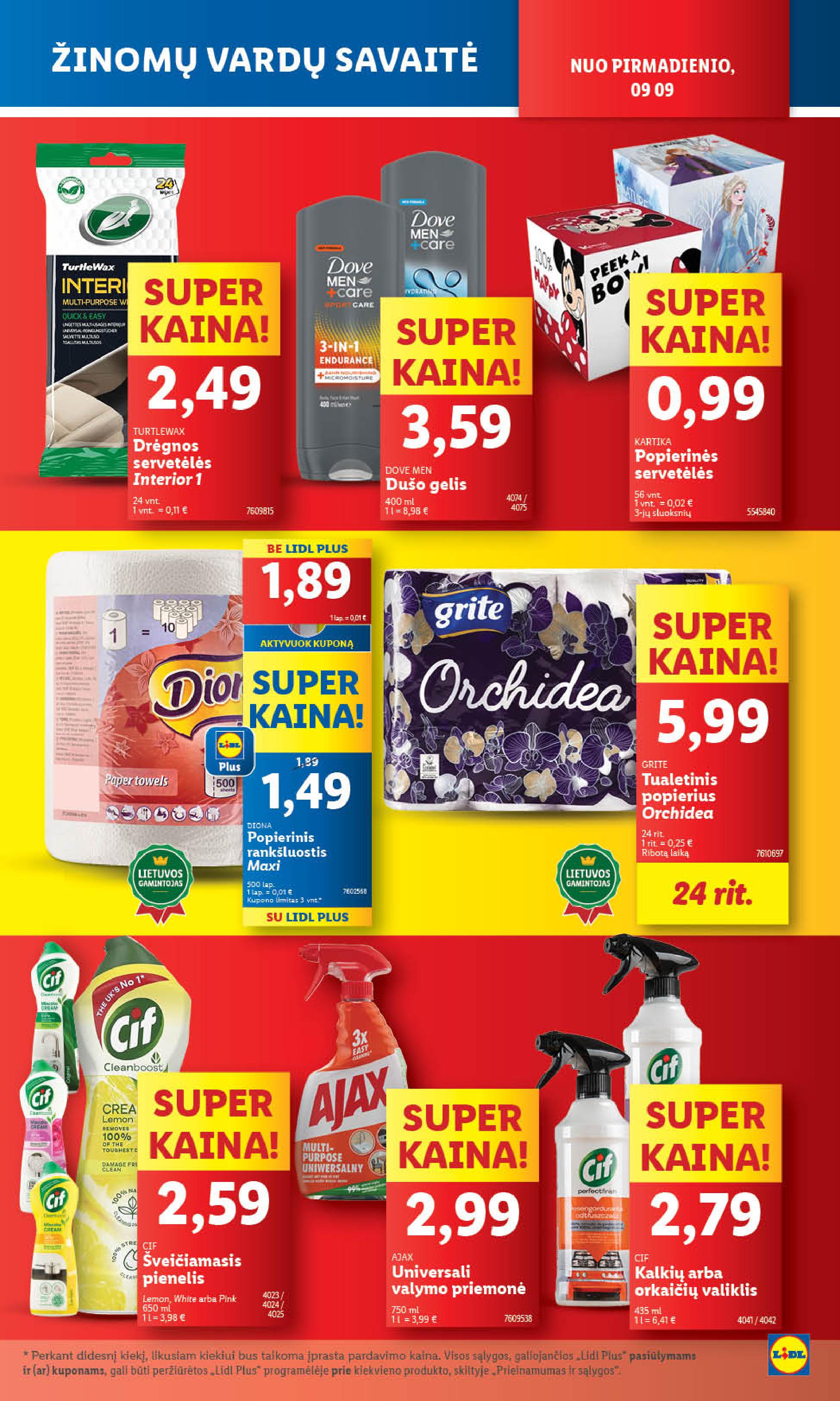 Naujausias LIDL kaininis katalogas 2024.09.09 - 2024.09.15
