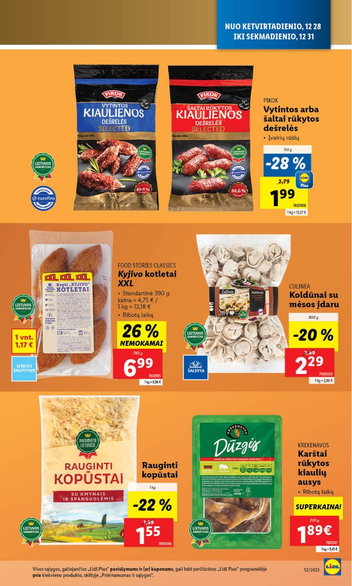 Naujausias LIDL kaininis katalogas 2023.12.26 - 2023.12.31