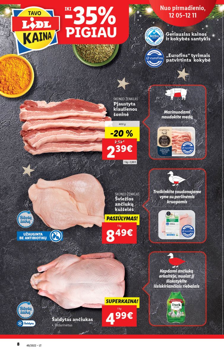 Naujausias LIDL kaininis katalogas 2022.12.05 - 2022.12.11