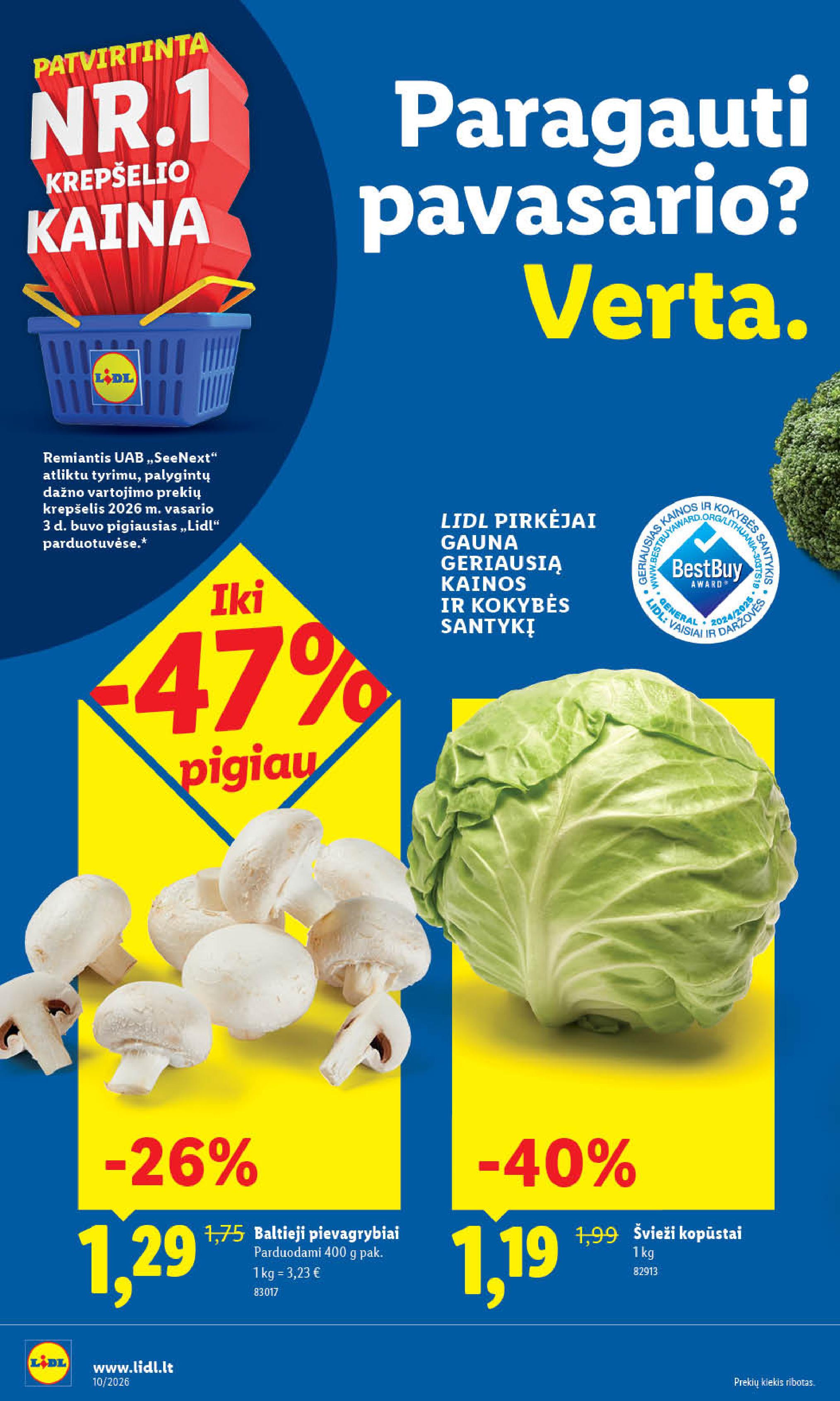 Naujausias LIDL kaininis katalogas 2026.03.02 - 2026.03.08