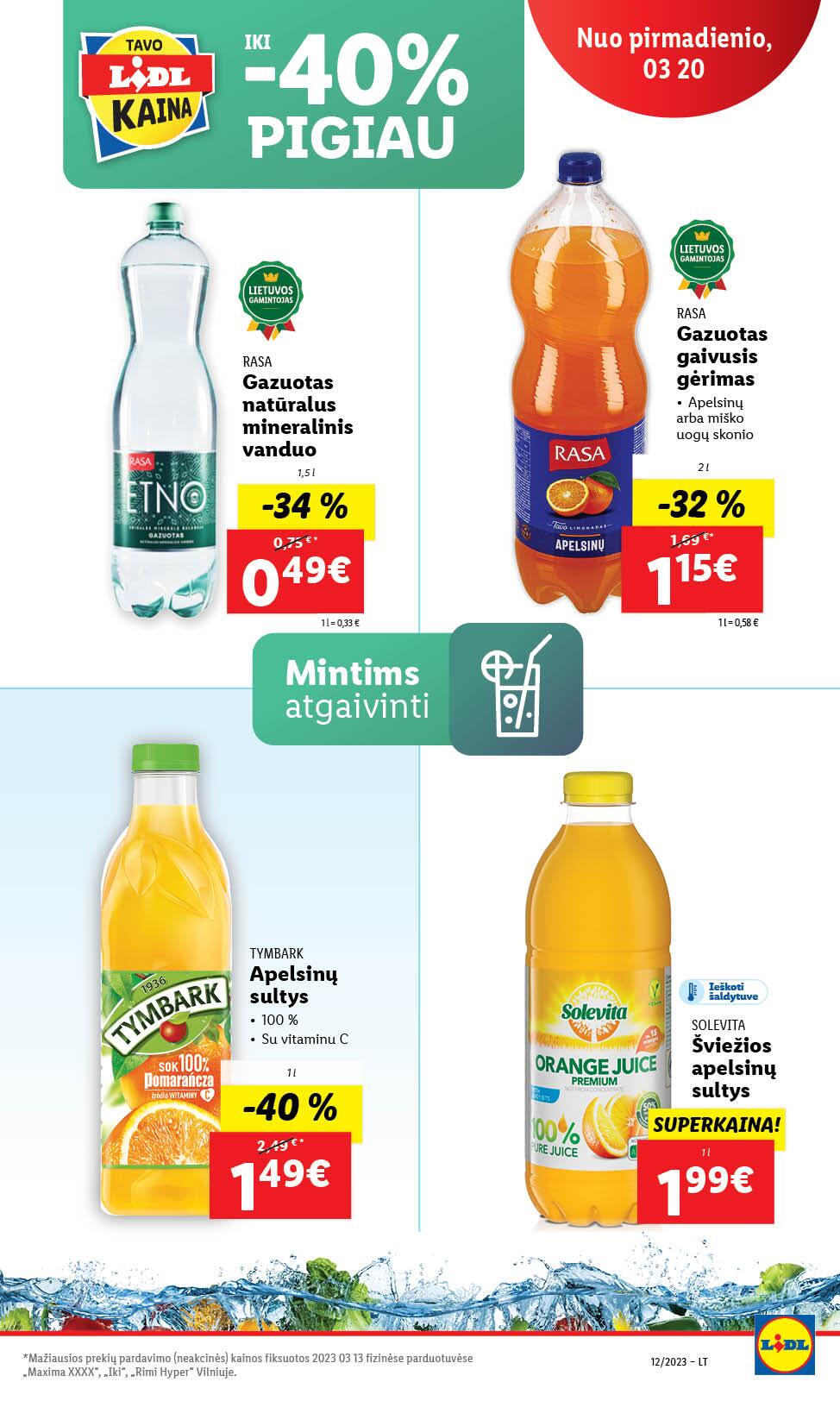 Naujausias LIDL kaininis katalogas 2023.03.20 - 2023.03.26