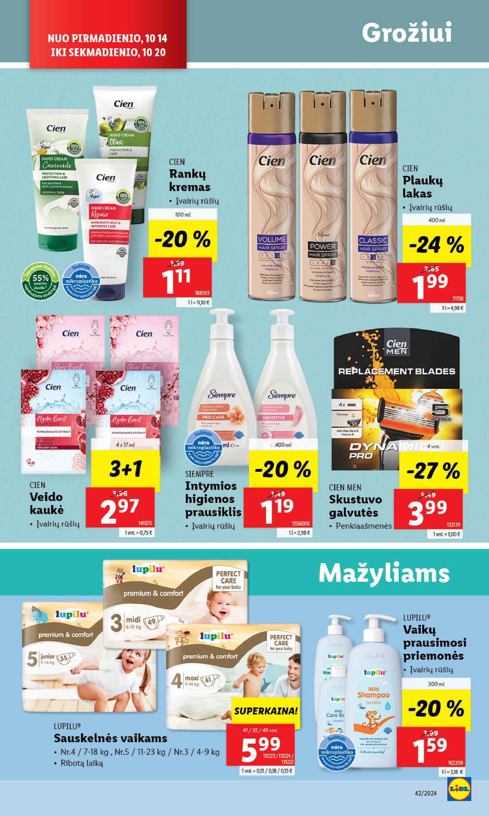 Naujausias LIDL kaininis katalogas 2024.10.14 - 2024.10.20