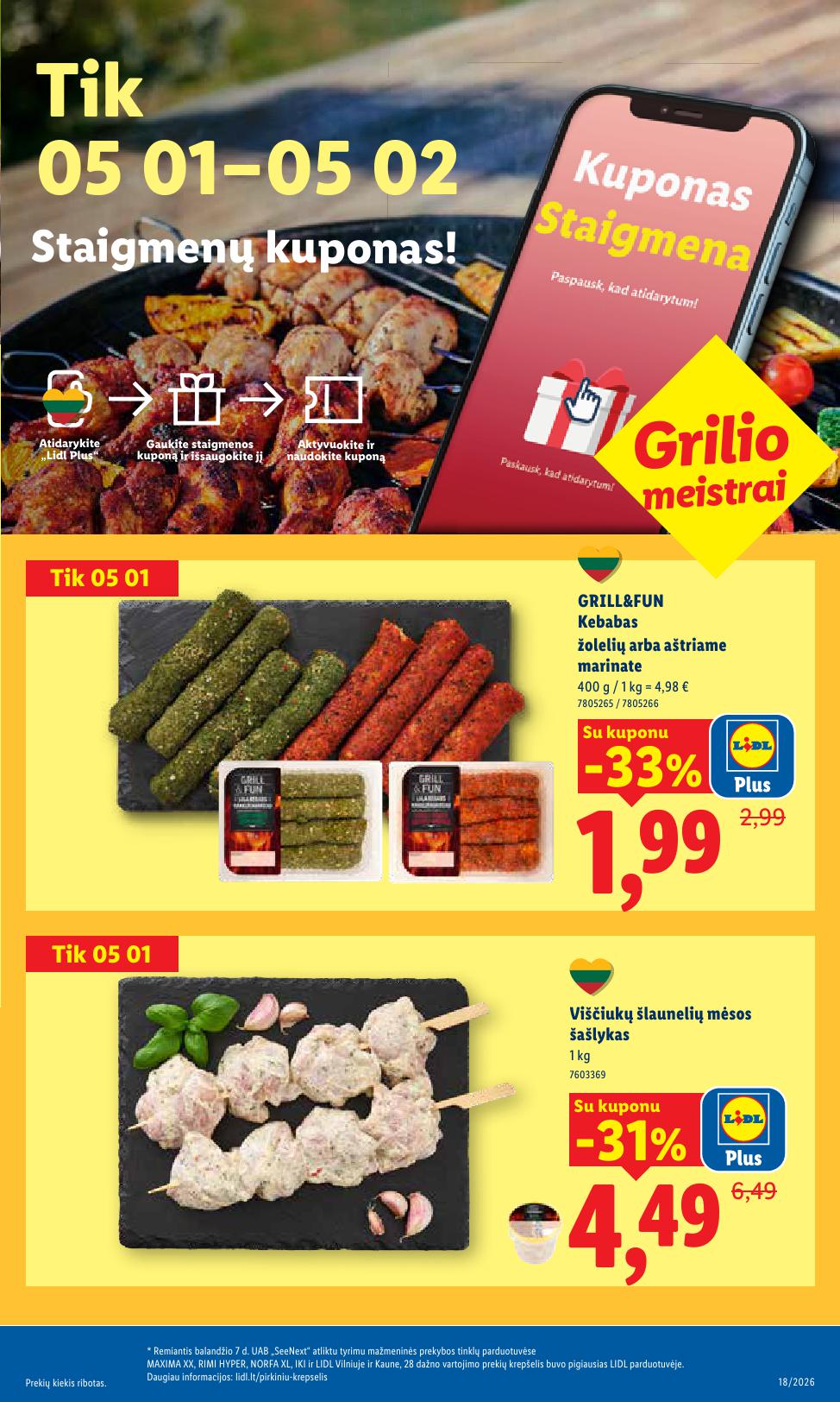 Naujausias LIDL kaininis katalogas 2026.04.27 - 2026.05.03