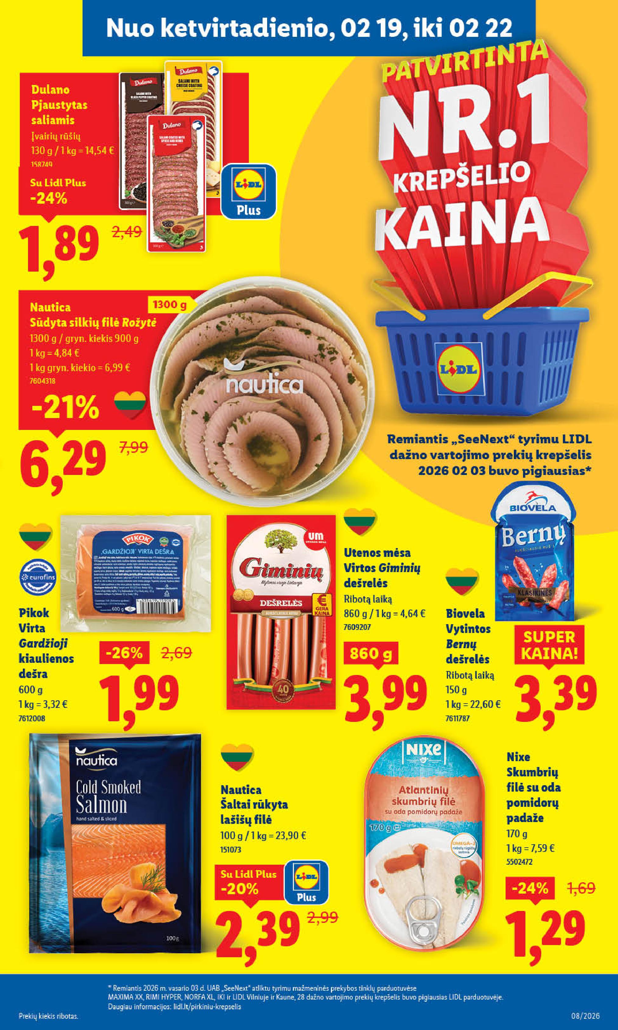 Naujausias LIDL kaininis katalogas 2026.02.16 - 2026.02.22