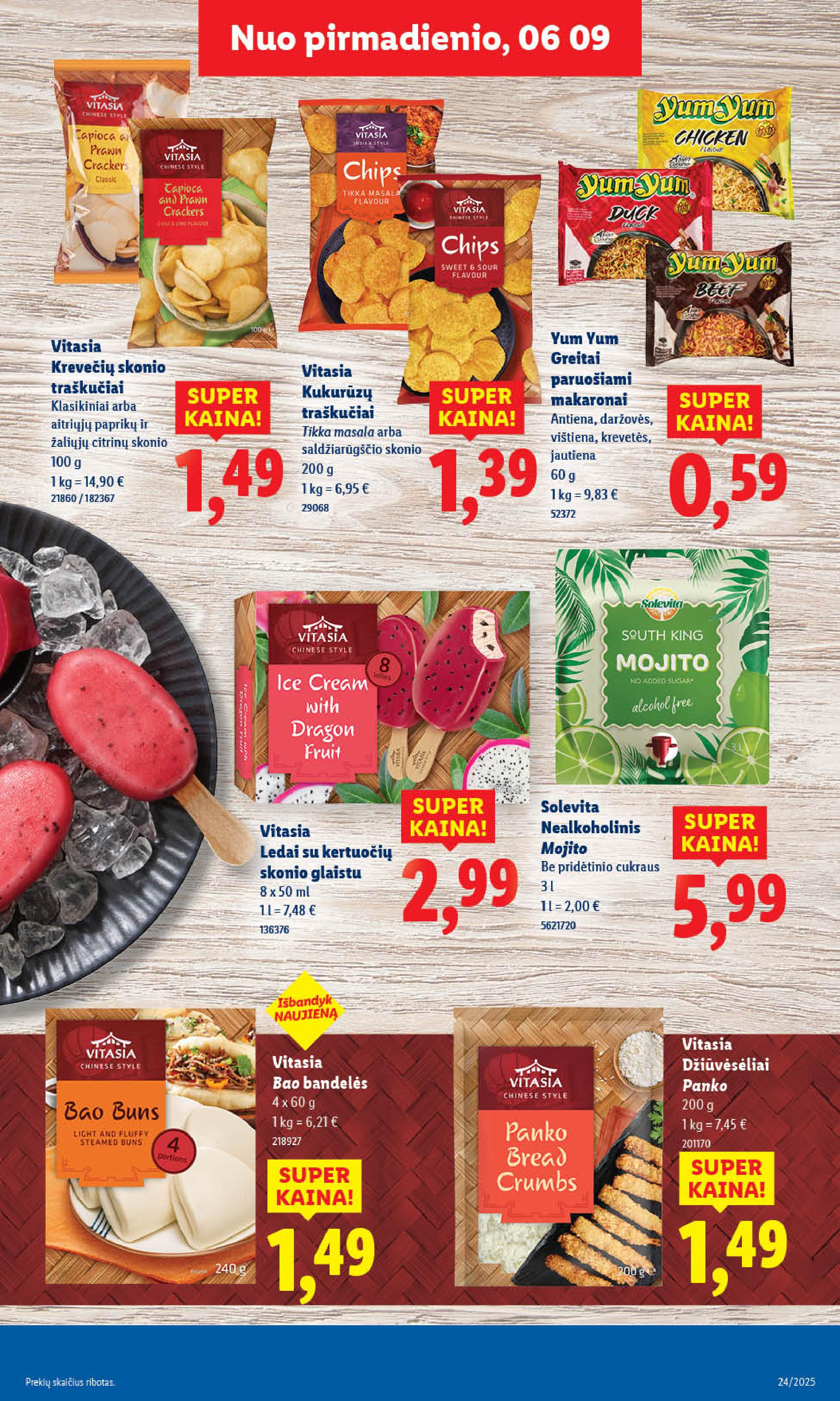 LIDL akcijų ir nuolaidų leidinys 2025.06.09 - 2025.06.15