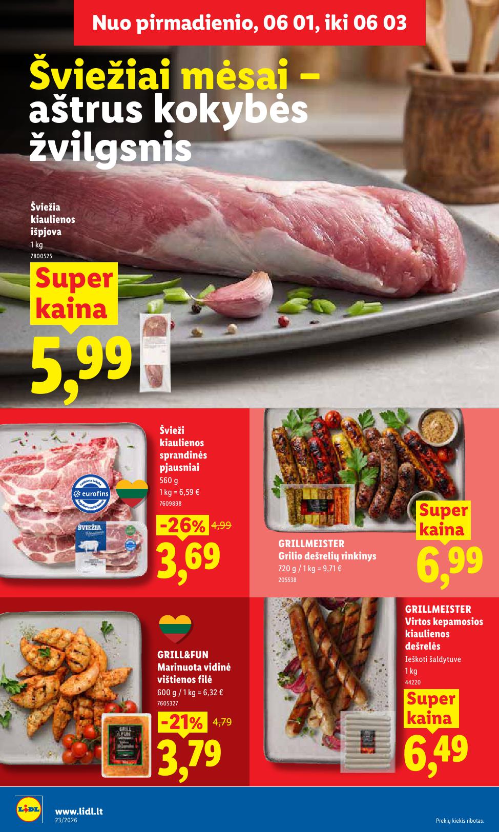 LIDL akcijų ir nuolaidų leidinys 2026.06.01 - 2026.06.07