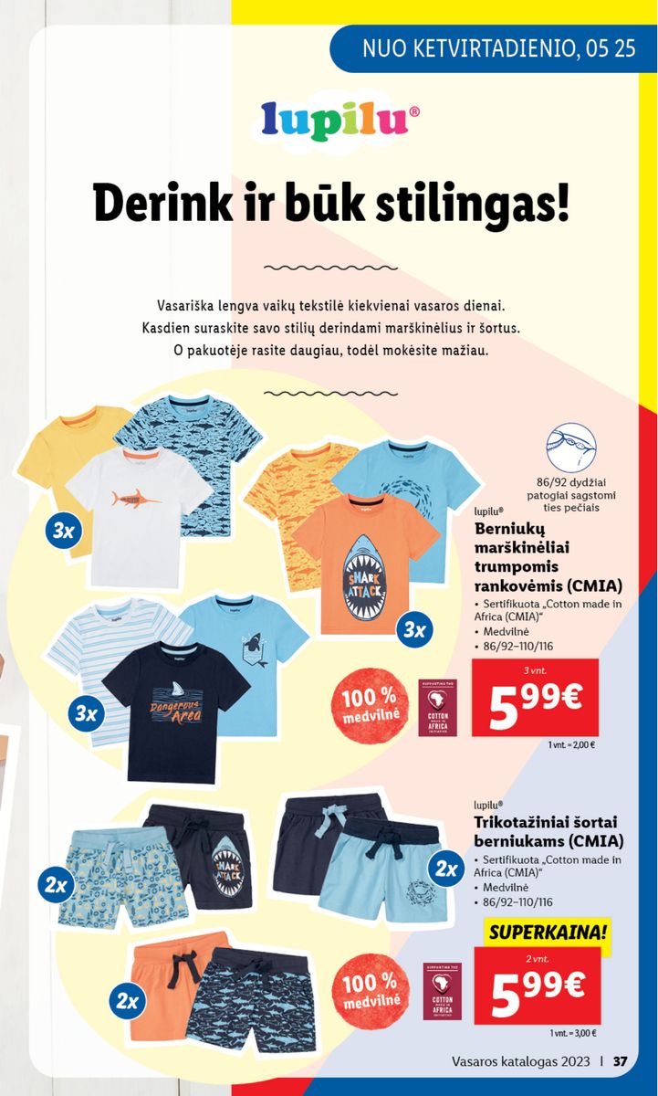 LIDL Vasaros katalogas 2023