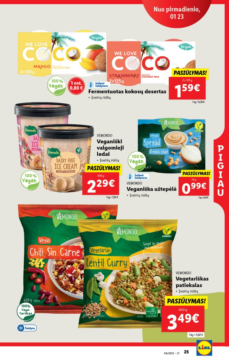 Naujausias LIDL kaininis katalogas 2023.01.23 - 2023.01.29