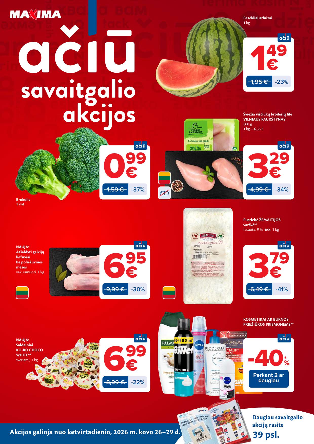 Naujausias MAXIMA kaininis katalogas 2026.03.24 - 2026.03.30