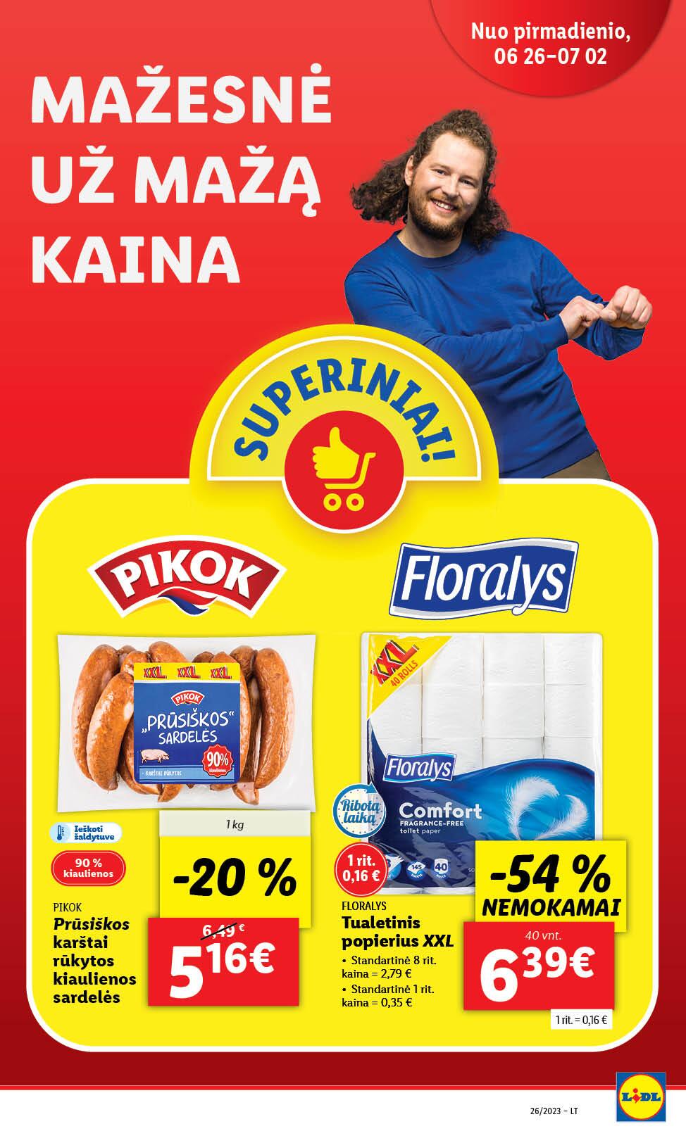 Naujausias LIDL kaininis katalogas 2023.06.26 - 2023.07.02