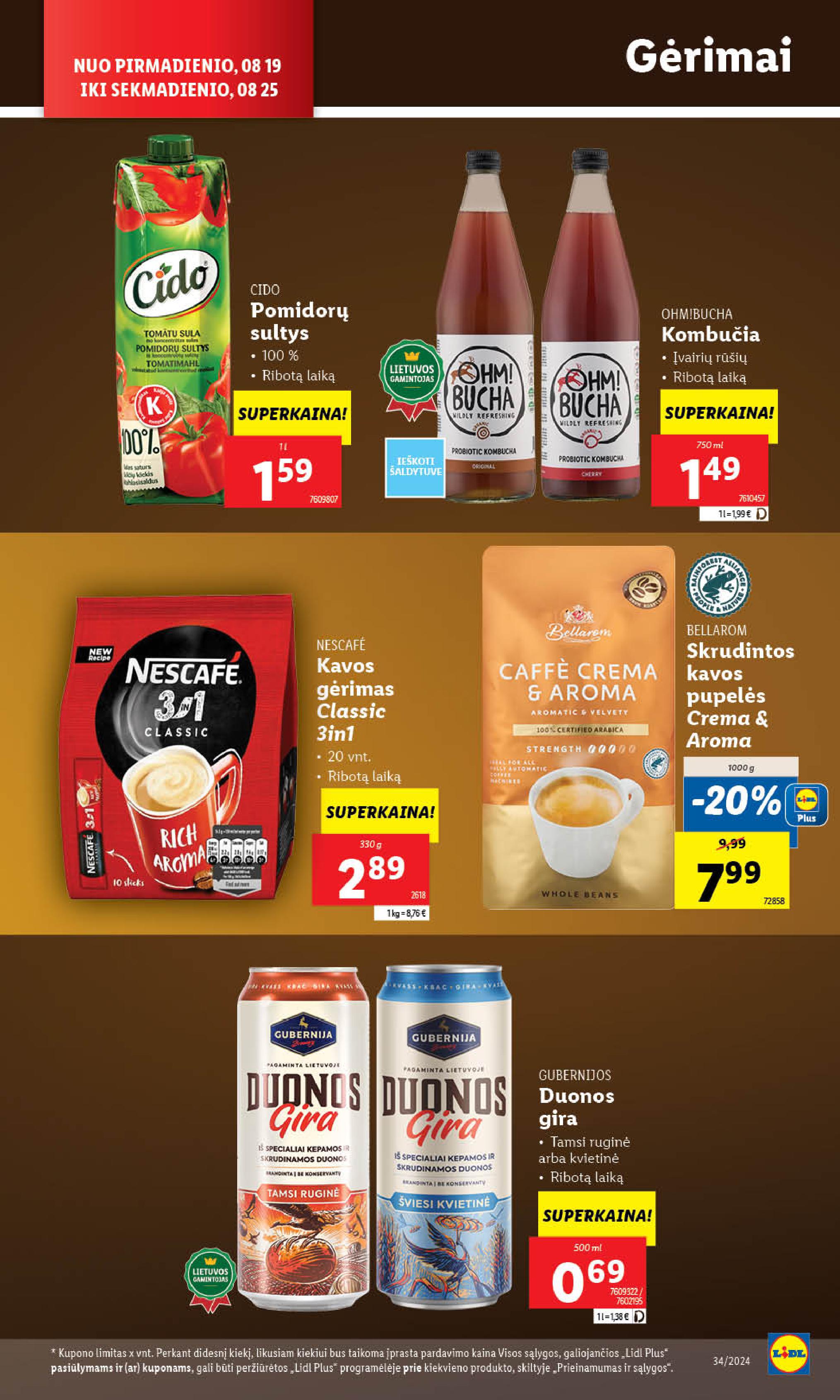 Naujausias LIDL kaininis katalogas 2024.08.19 - 2024.08.25
