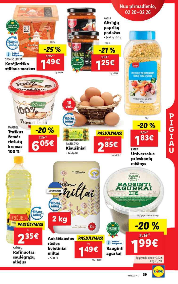 Naujausias LIDL kaininis katalogas 2023.02.20 - 2023.02.26