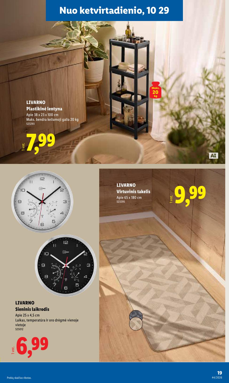 LIDL ne maisto prekių leidinys 2026.10.26 - 2026.11.01