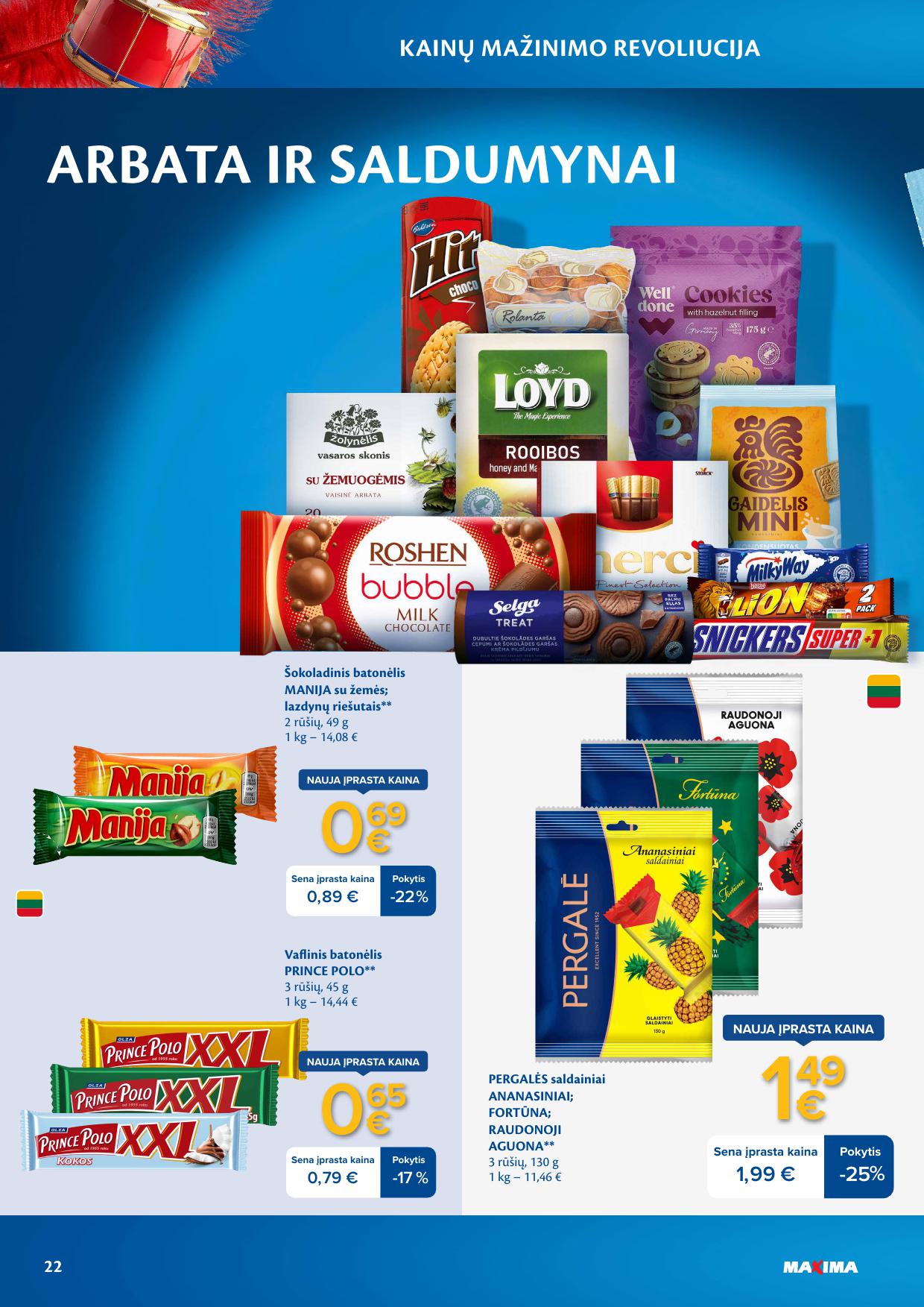 MAXIMA nuolaidų leidinys "Kainų mažinimo revoliucija"