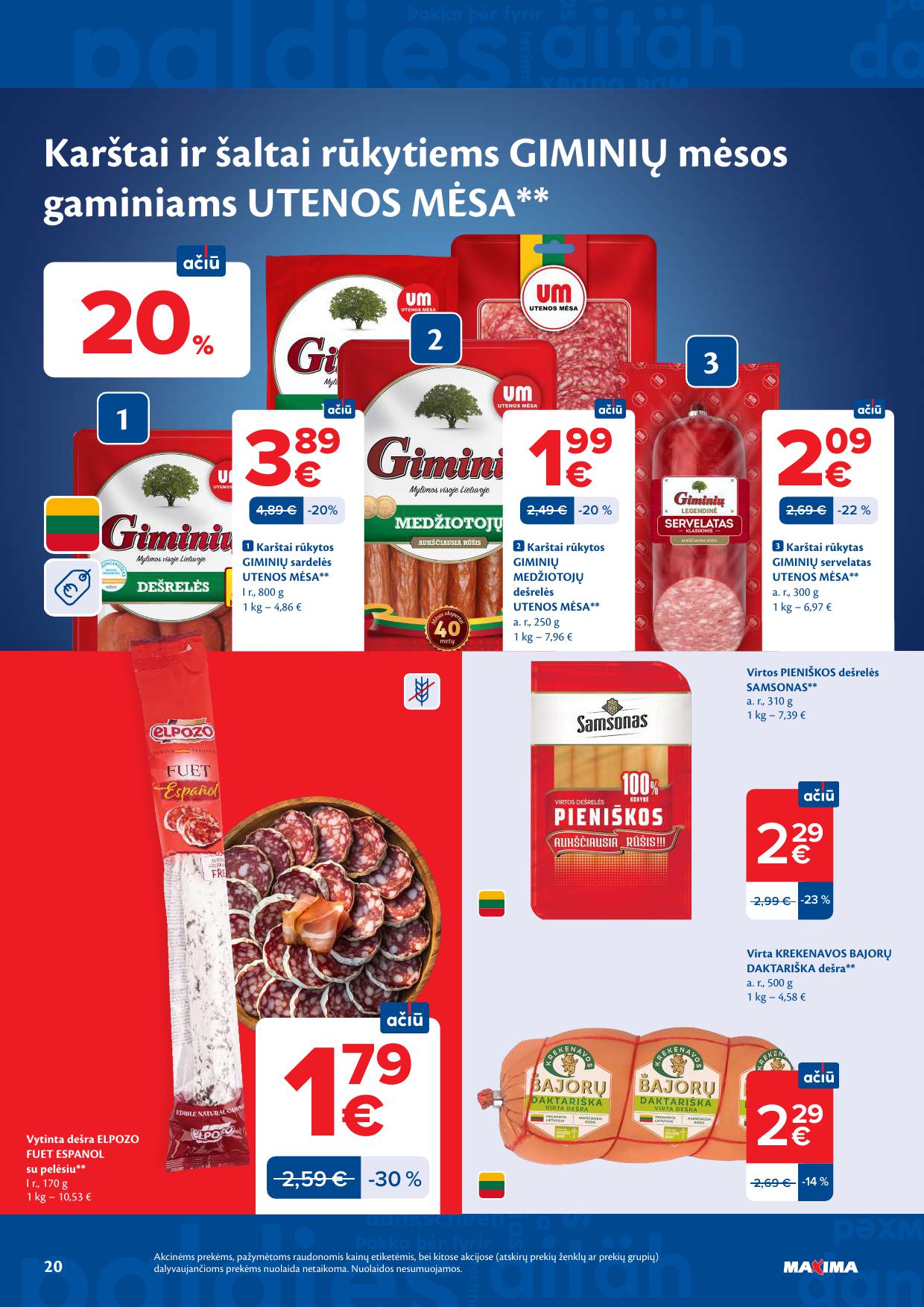 Naujausias MAXIMA kaininis katalogas 2026.07.14 - 2026.07.20
