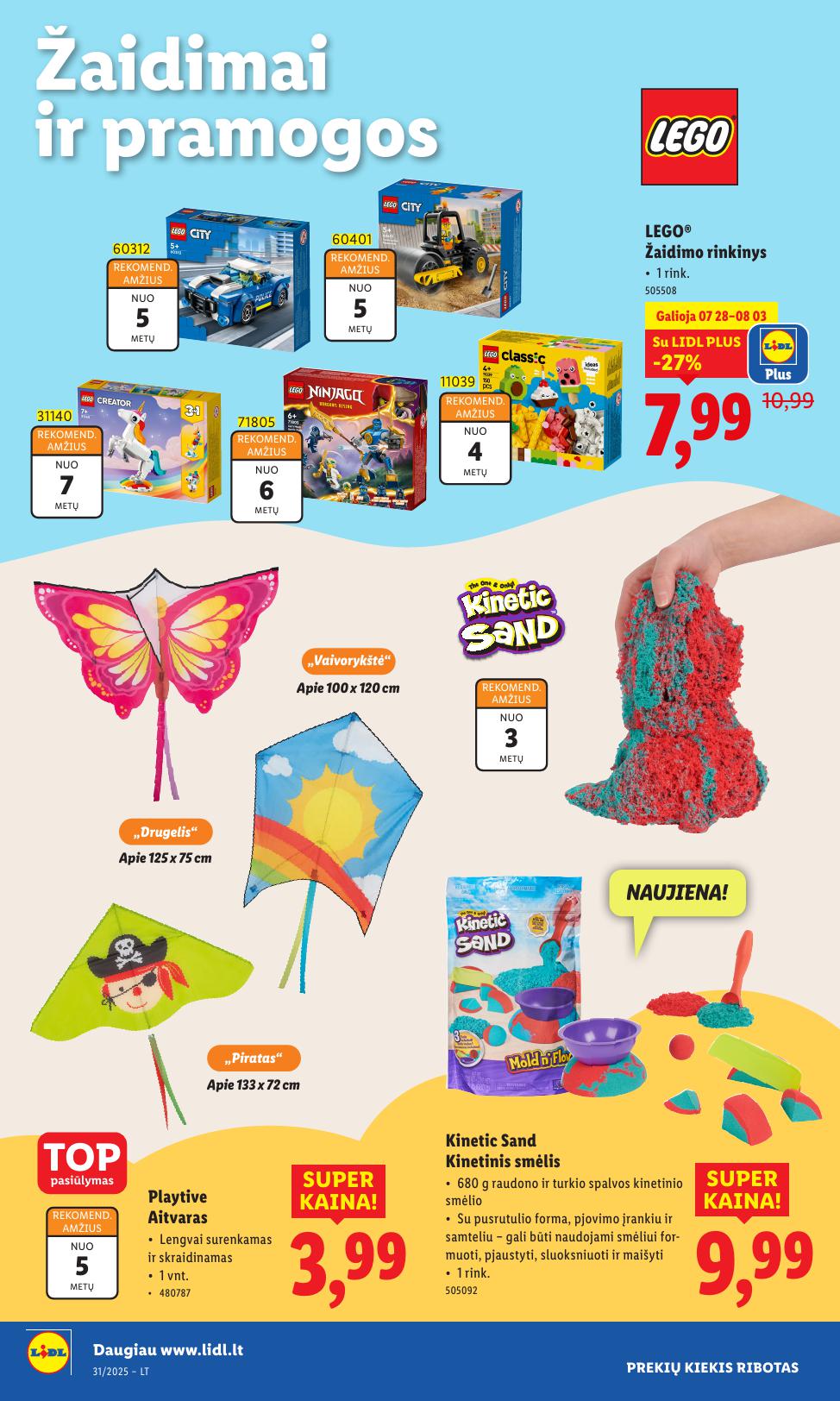 LIDL ne maisto prekių leidinys 2025.07.28 - 2025.08.03