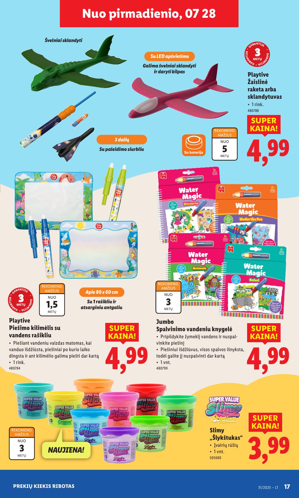 LIDL ne maisto prekių leidinys 2025.07.28 - 2025.08.03