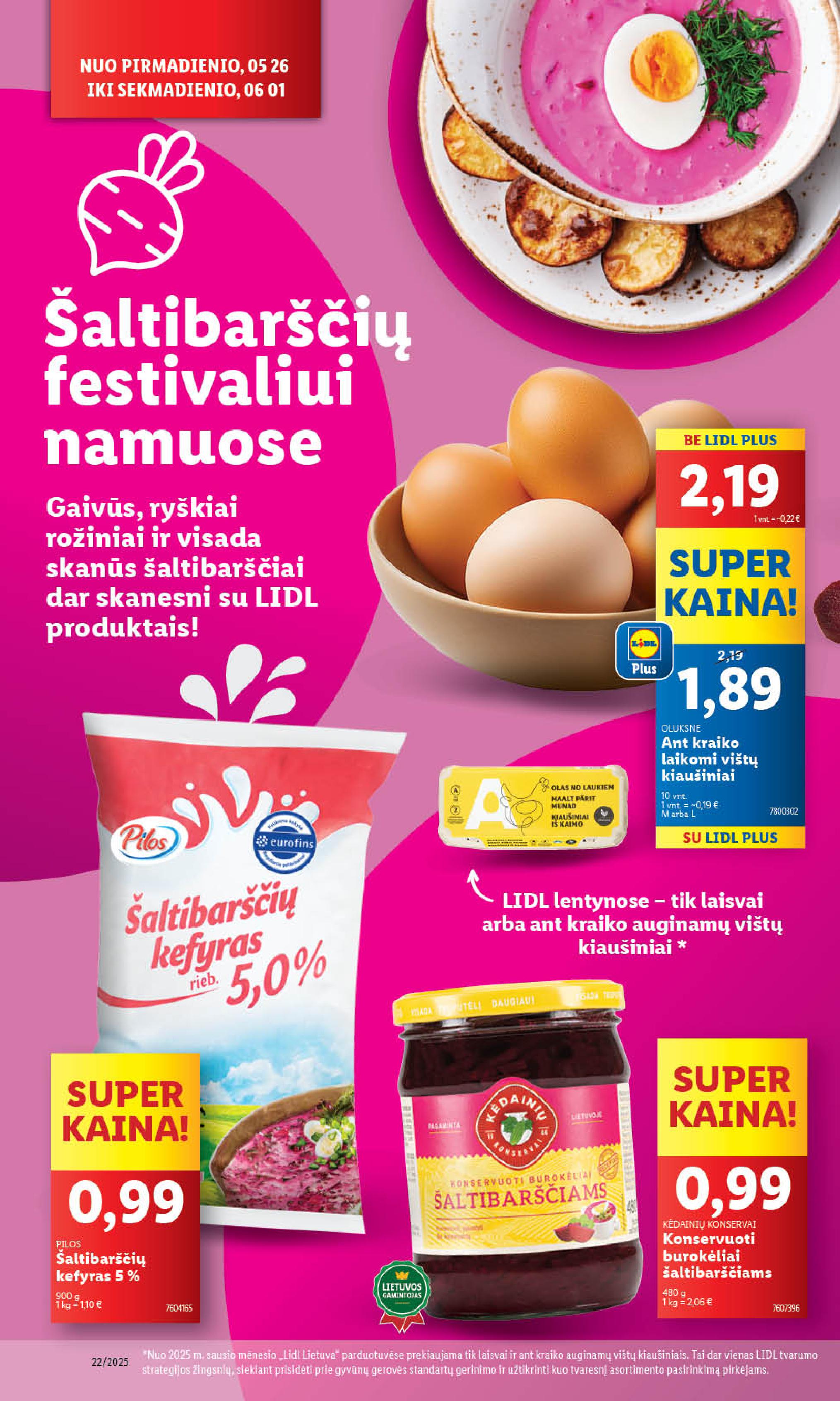 Naujausias LIDL kaininis katalogas 2025.05.26 - 2025.06.01