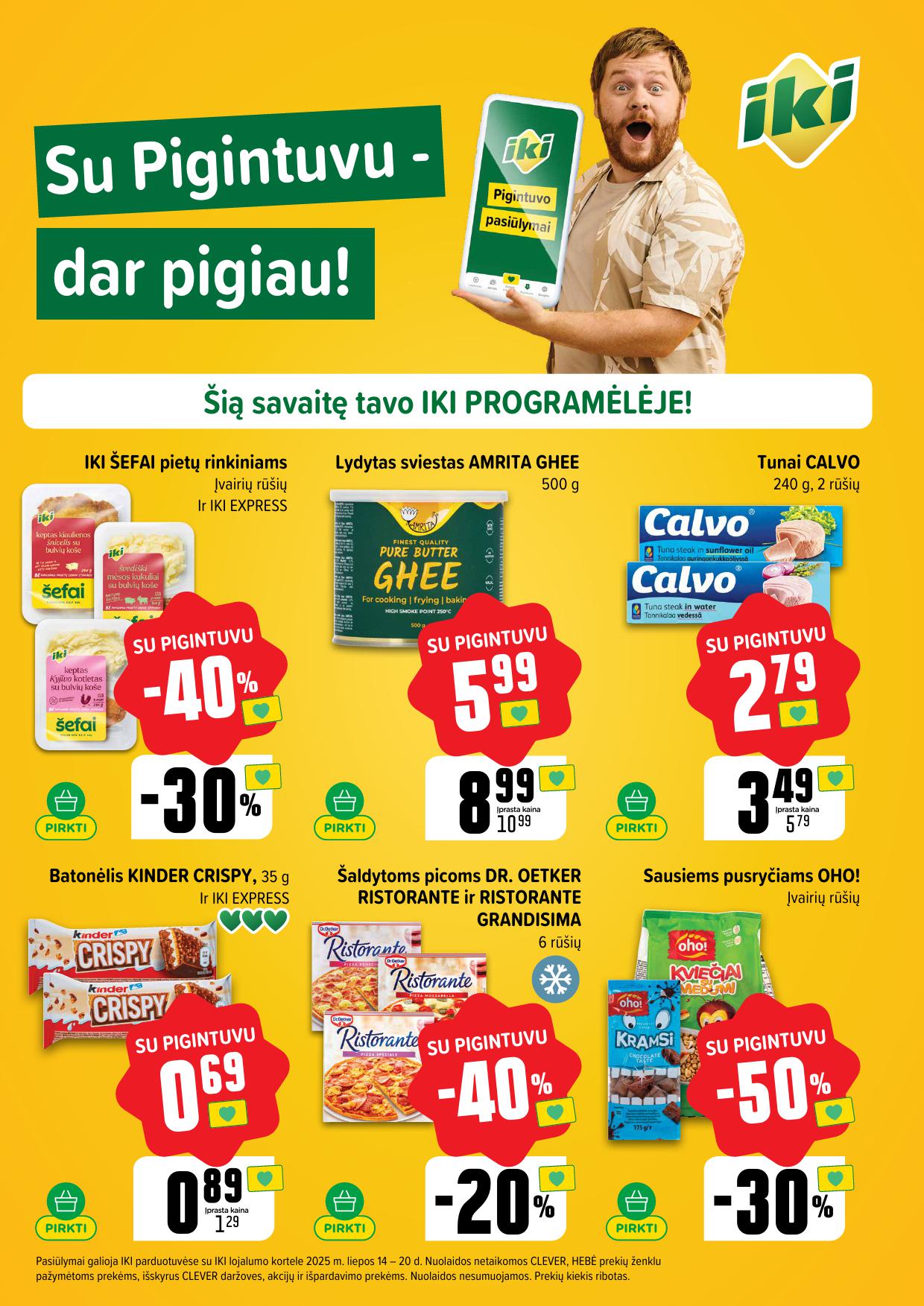 IKI SAVAITĖLĖ akcijų ir nuolaidų leidinys Nr.29 2025.07.14 - 2025.07.20