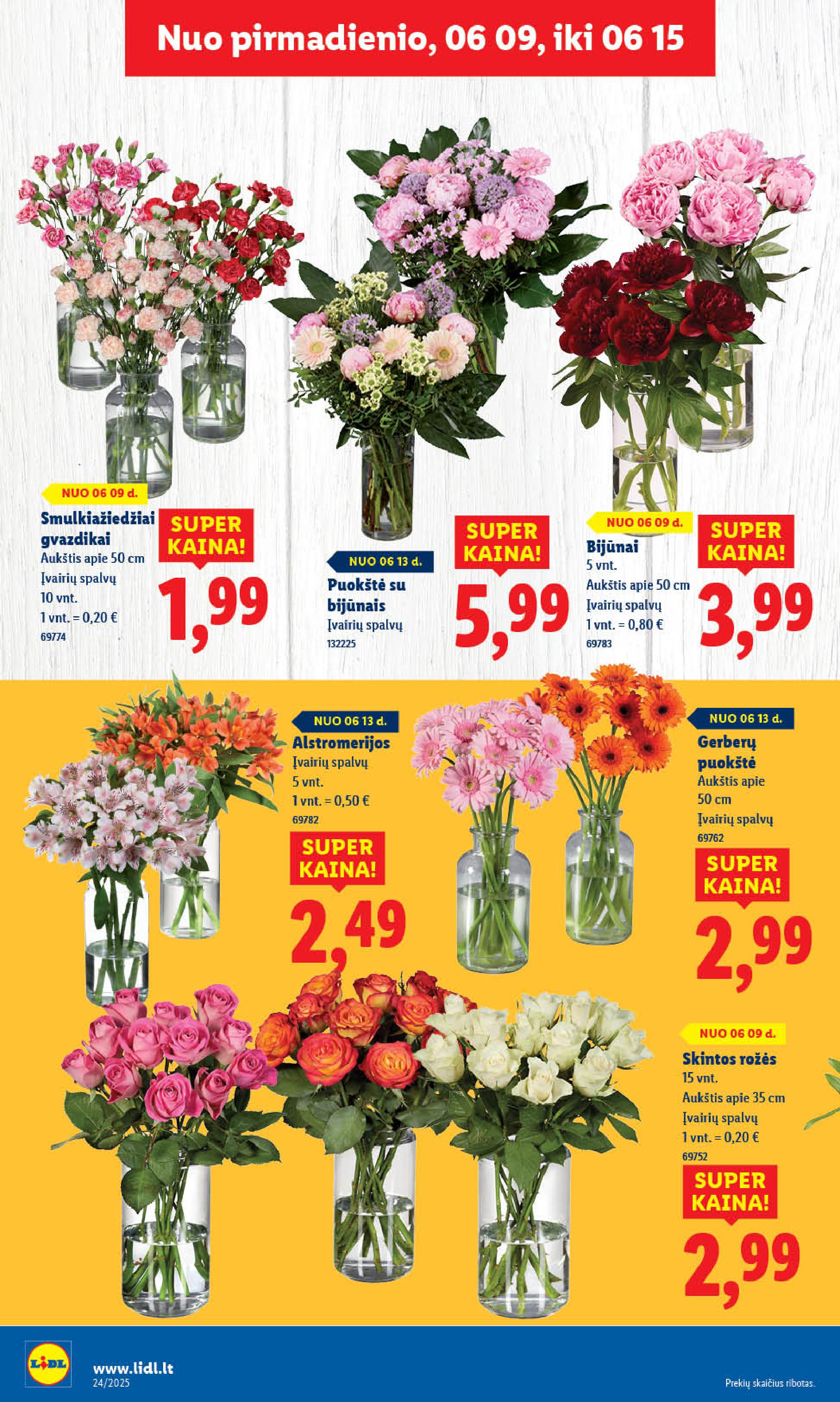 LIDL maisto prekių leidinukas nuo ketvirtadienio 2025.06.12 iki 2025.06.15