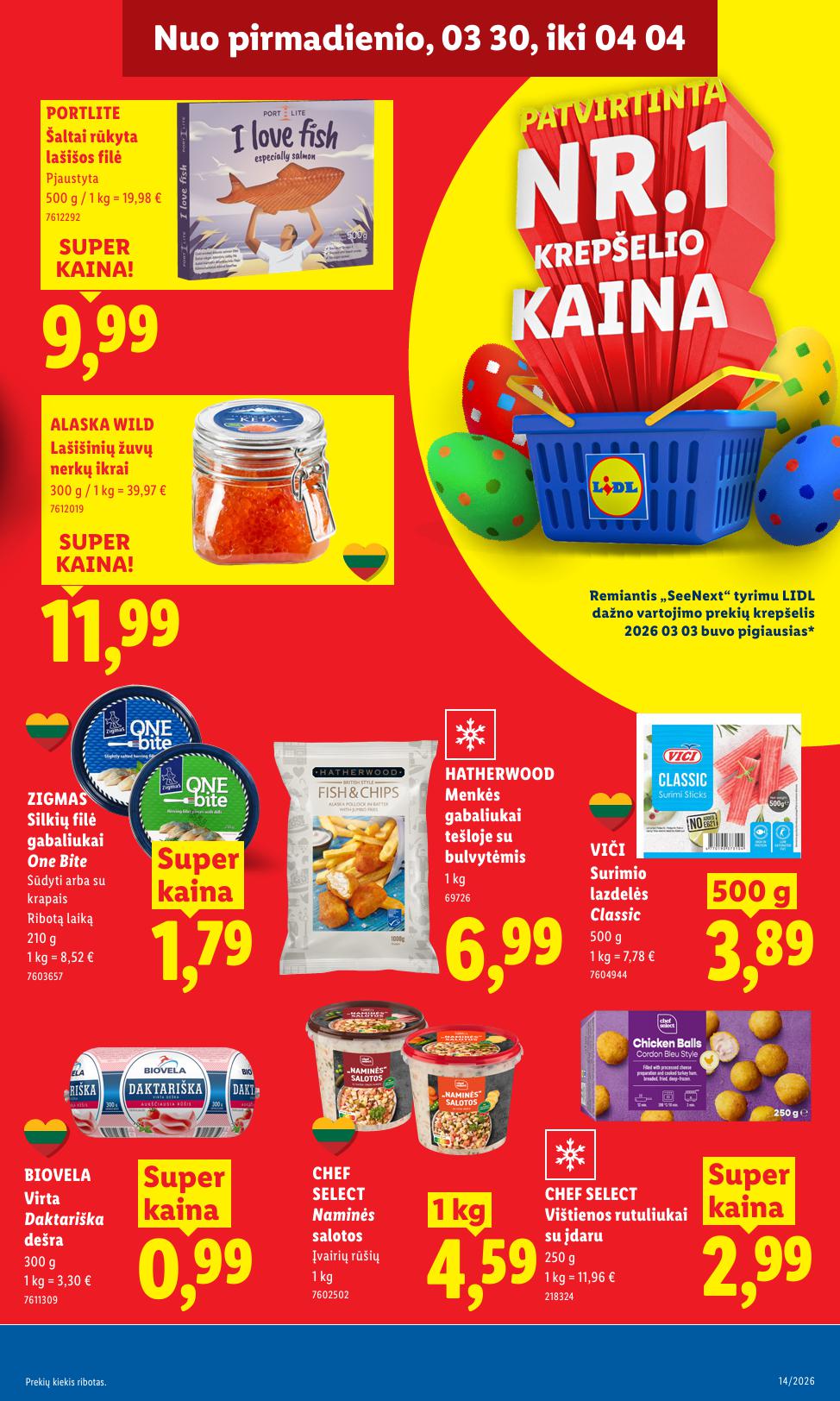 Naujausias LIDL kaininis katalogas 2026.03.30 - 2026.04.04