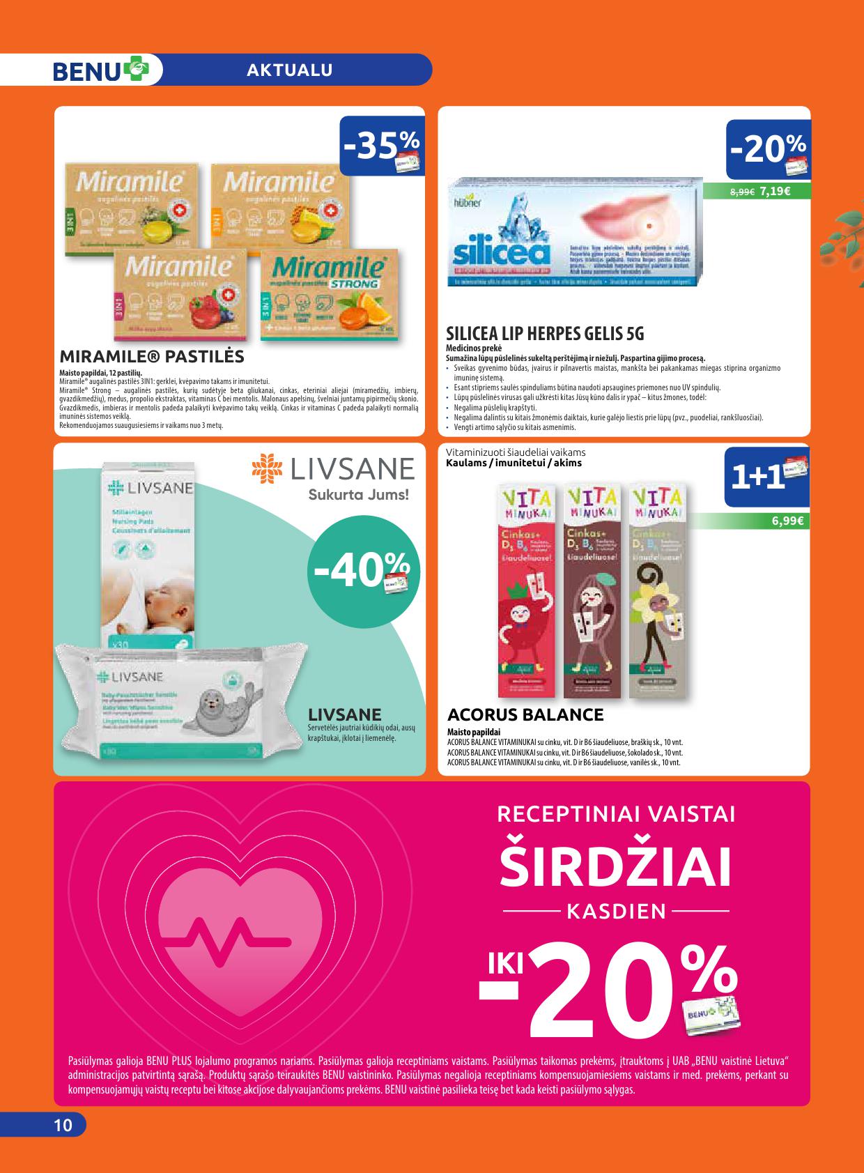 BENU vaistinės akcijų ir nuolaidų leidinys 2026.04.01 - 2026.04.30