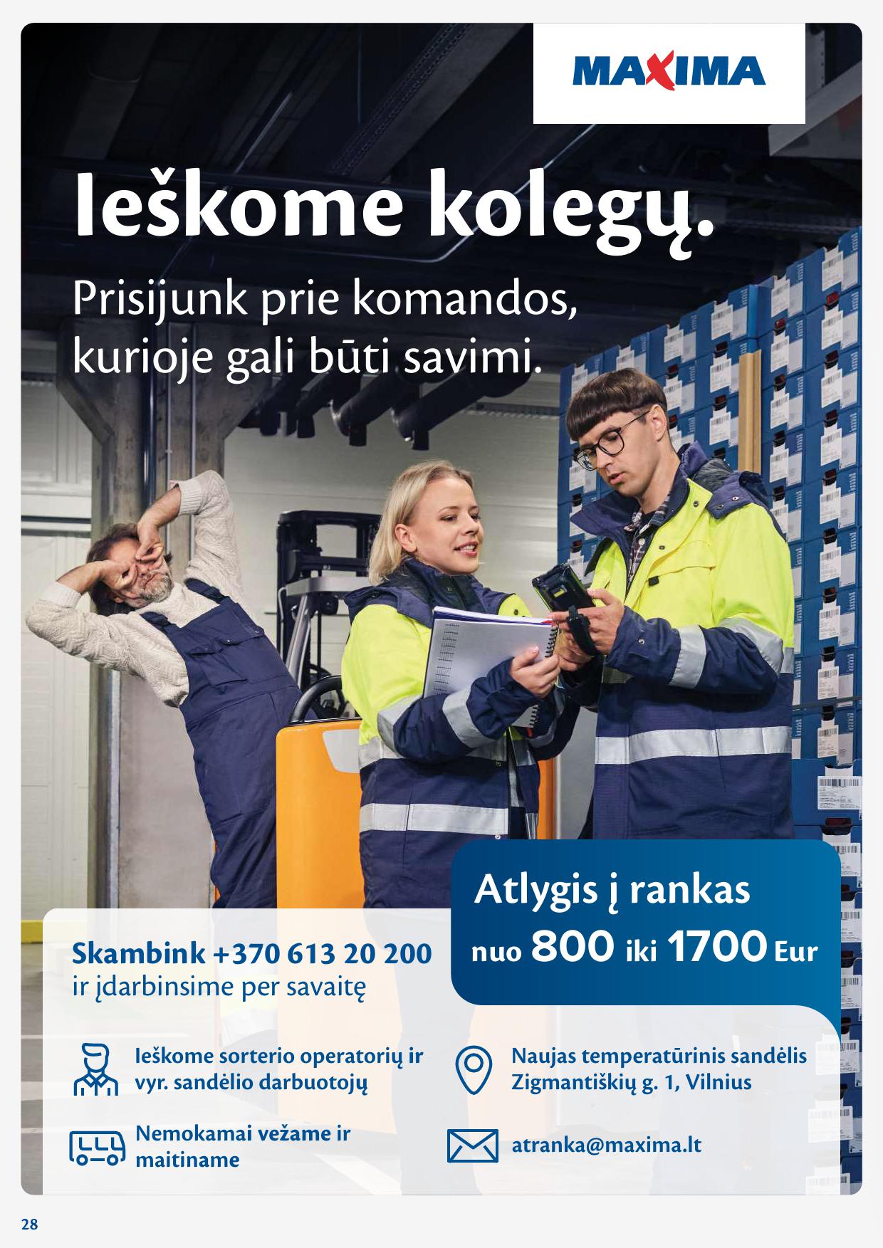 Naujausias MAXIMA kaininis katalogas 2025.01.21 - 2025.01.27